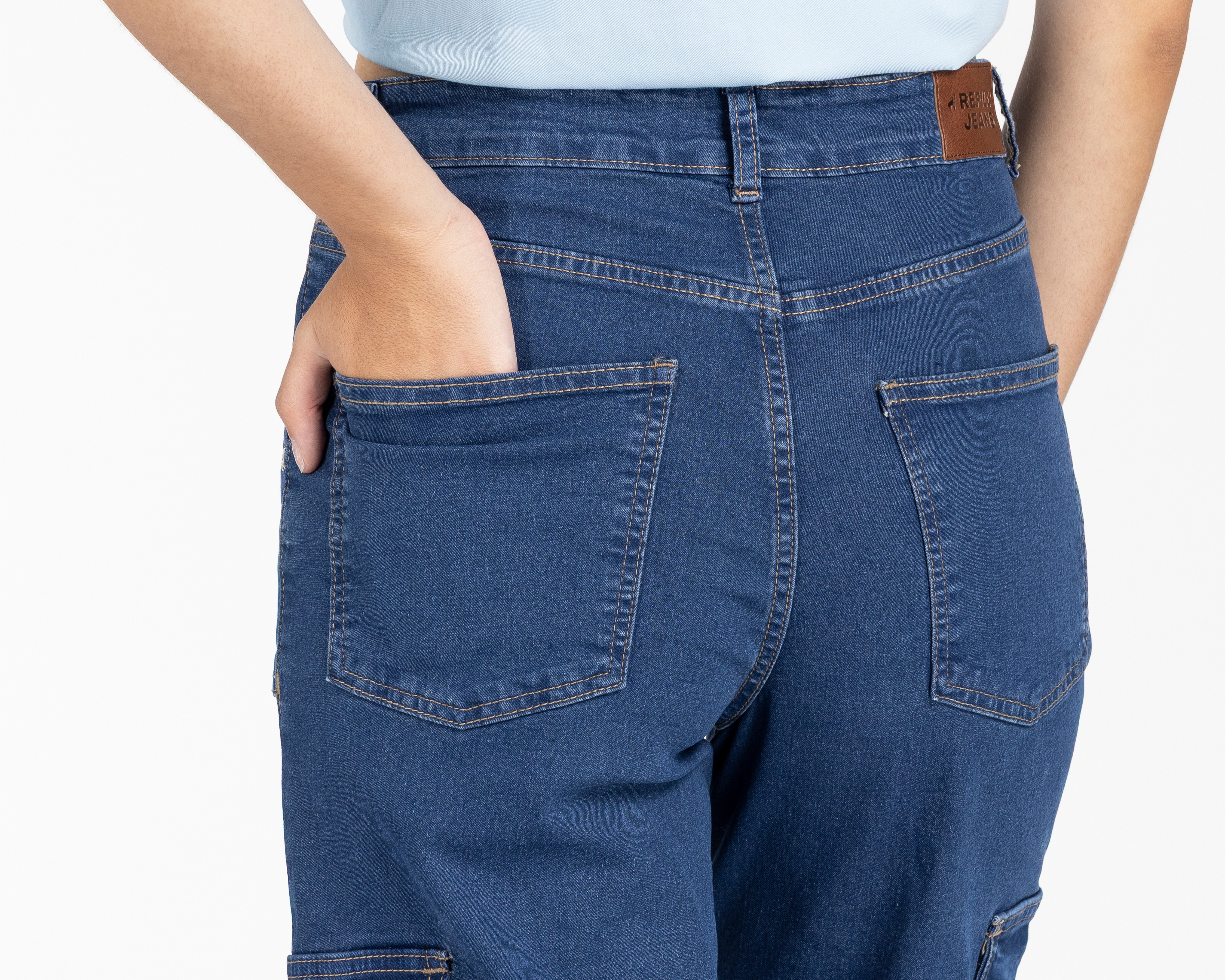 Foto 6 pulgar | Foto 5 | Jeans Wide Leg Refill para Mujer