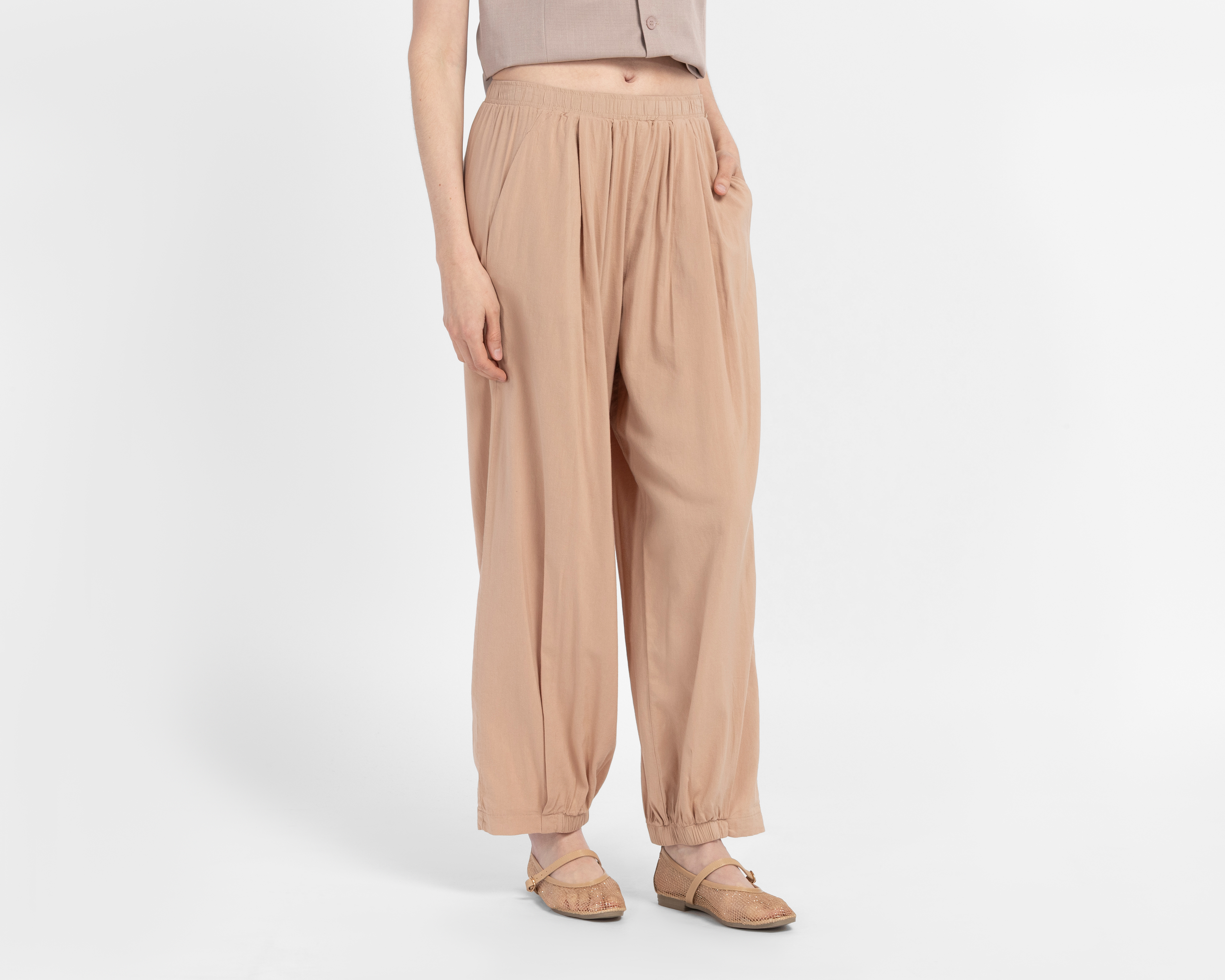 Pantalón Ancho Jennifer Lopez con Bolsillos para Mujer