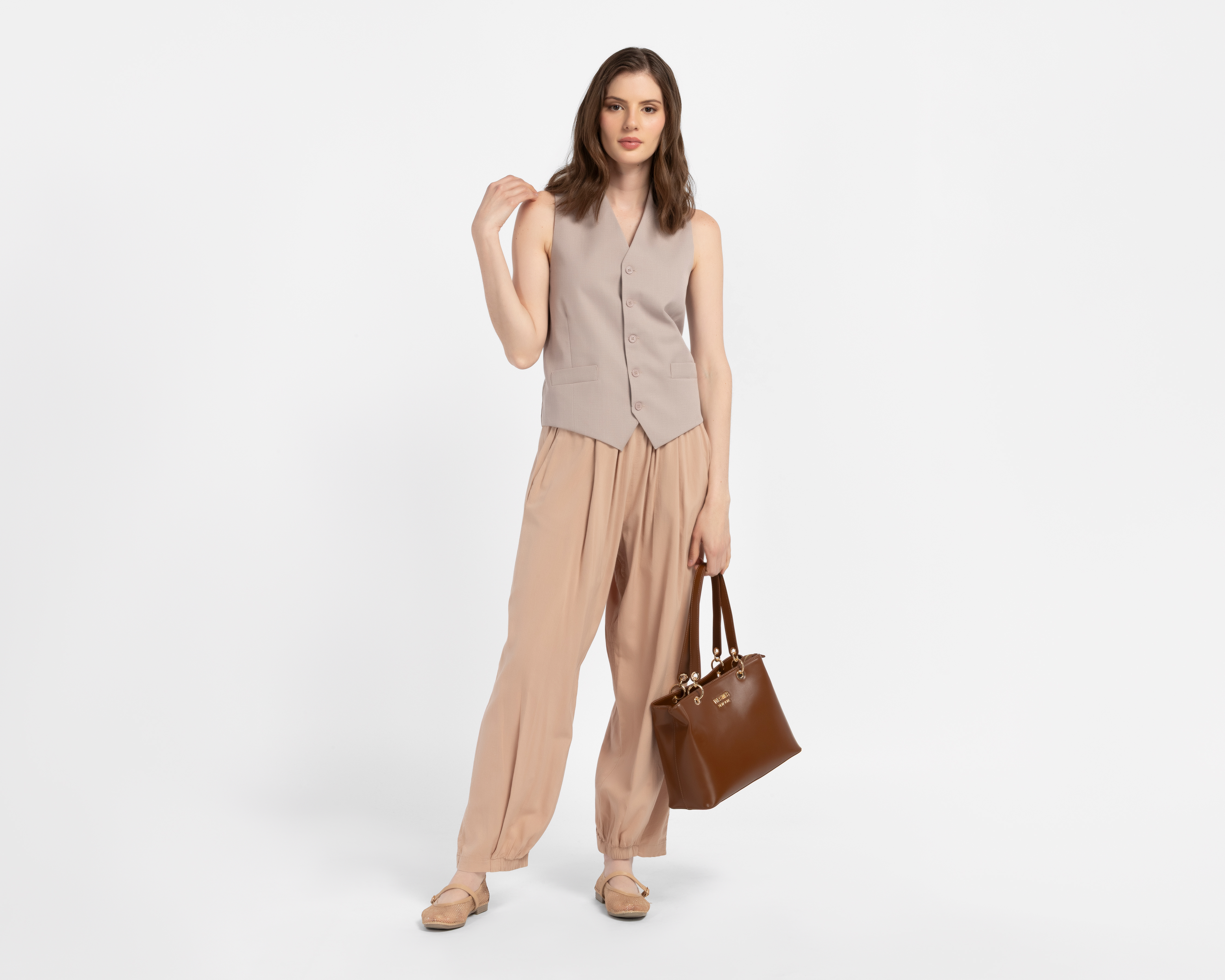 Foto 2 | Foto 2 | Pantalón Ancho Jennifer Lopez con Bolsillos para Mujer