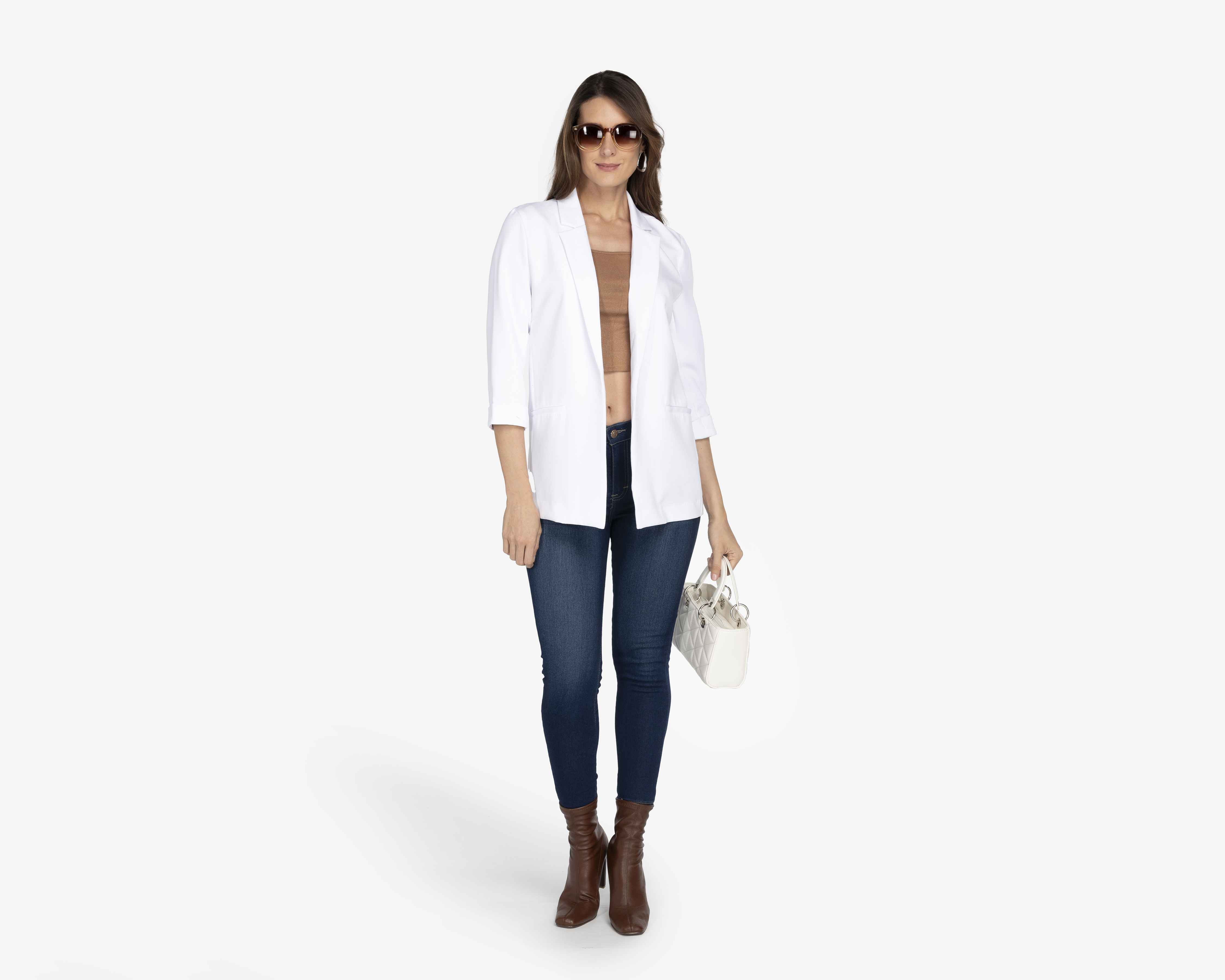 Foto 3 pulgar | Foto 2 | Blazer Blanco Sahara para Mujer