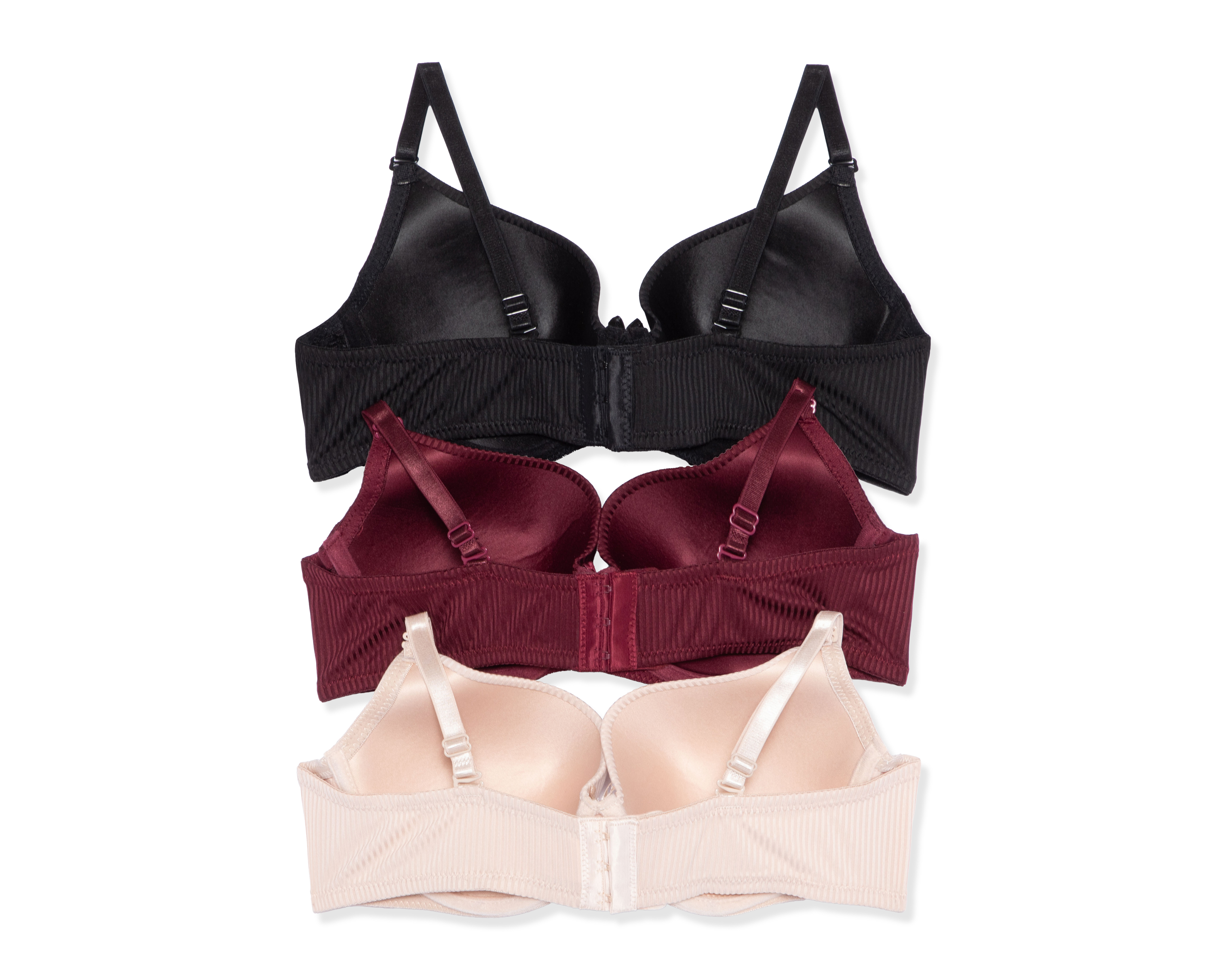 Foto 2 | Foto 2 | Brasier Acanalado Beauty Secret Media Copa 3 Piezas