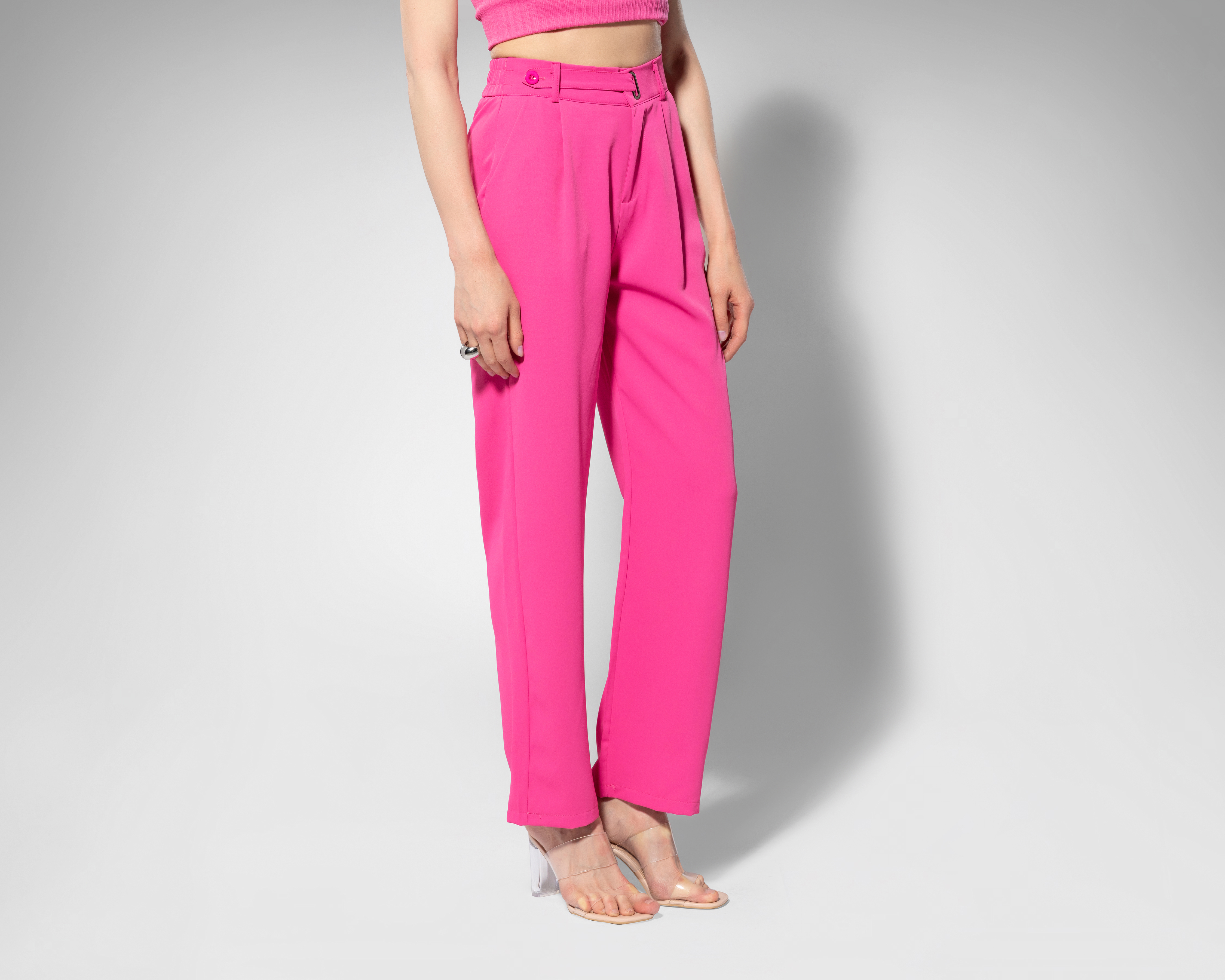 Foto 3 pulgar | Foto 2 | Pantalón de Vestir Thinner Rosa