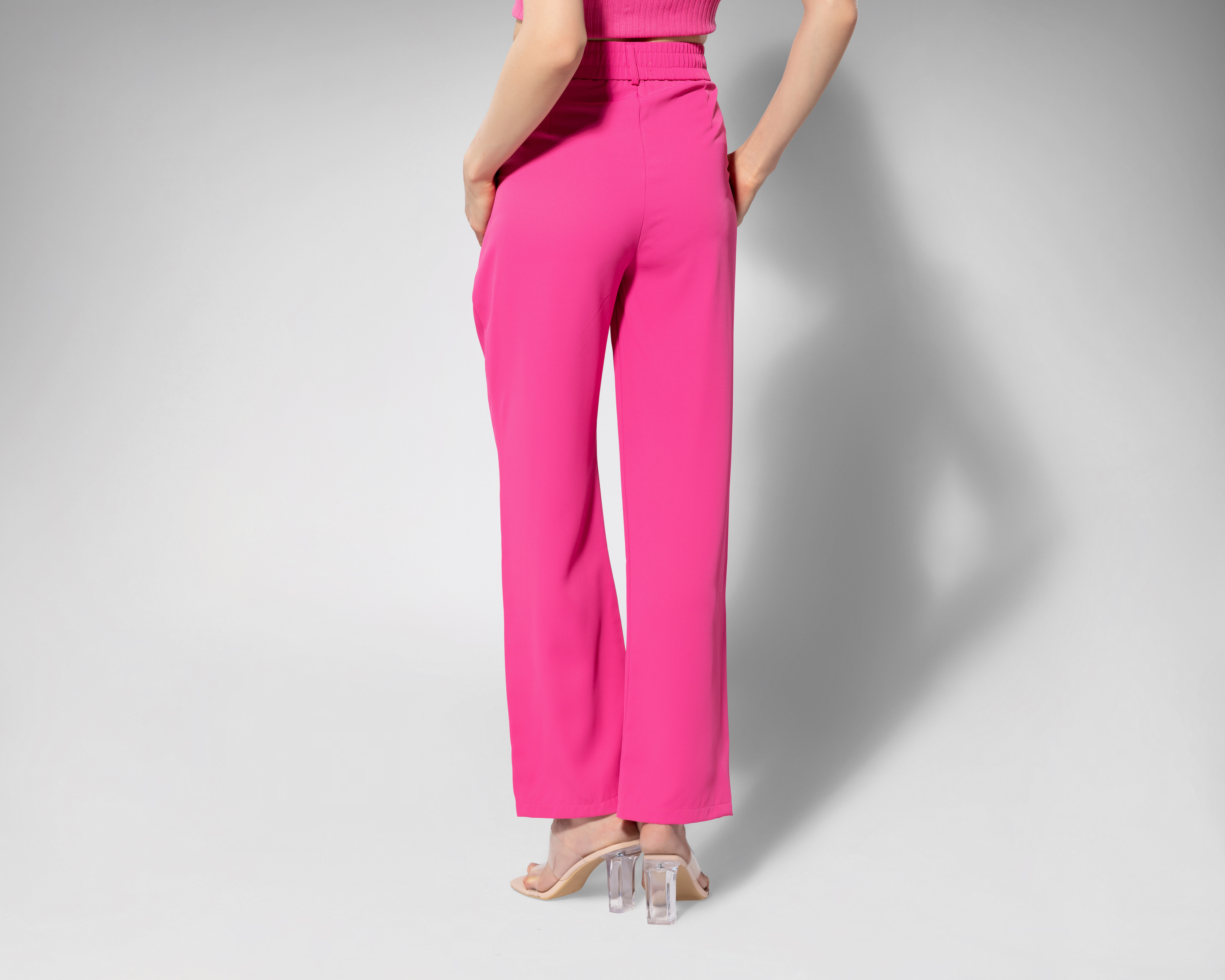 Foto 4 pulgar | Foto 3 | Pantalón de Vestir Thinner Rosa