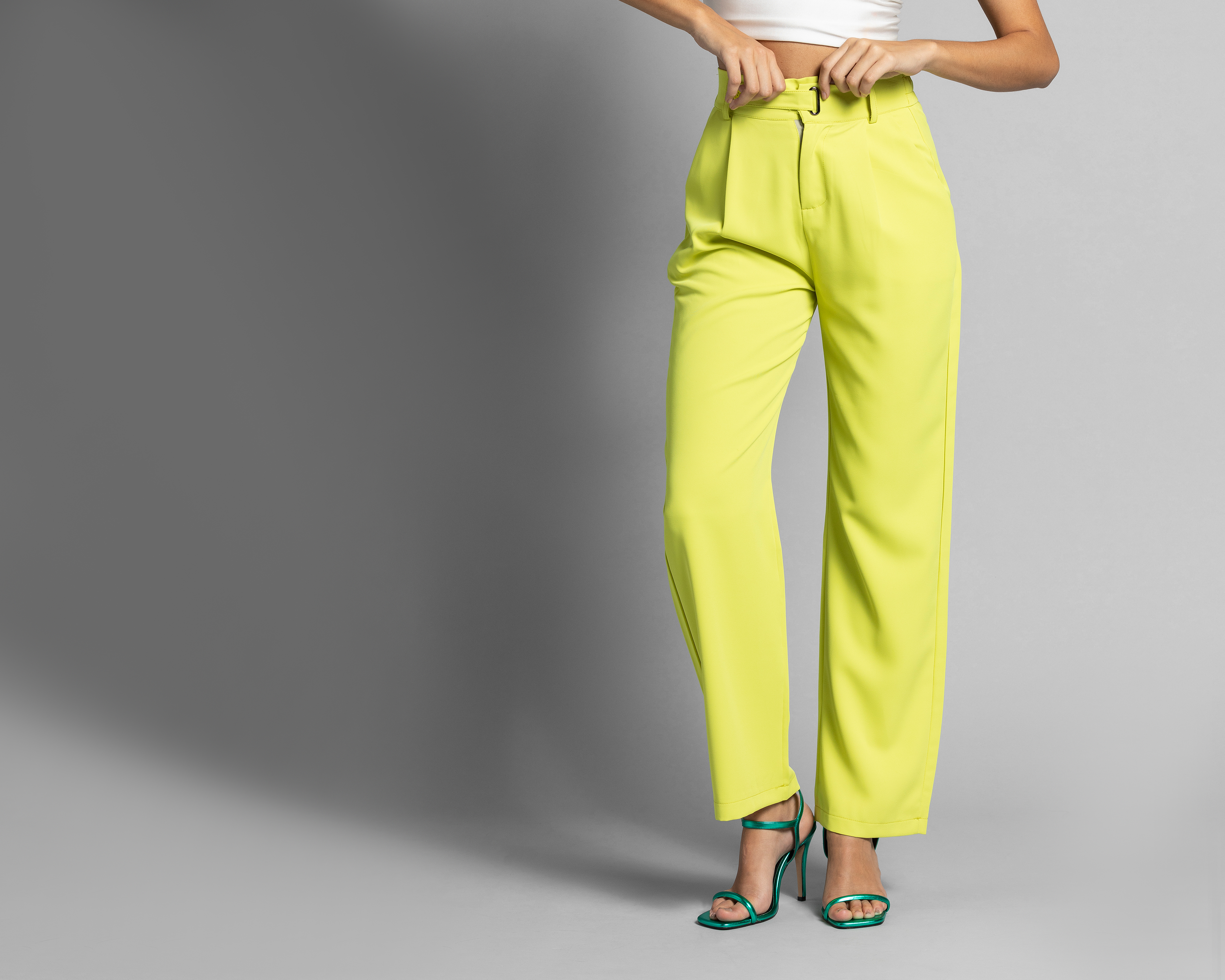 Foto 2 pulgar | Foto 1 | Pantalón de Vestir Thinner con Elástico en Pretina