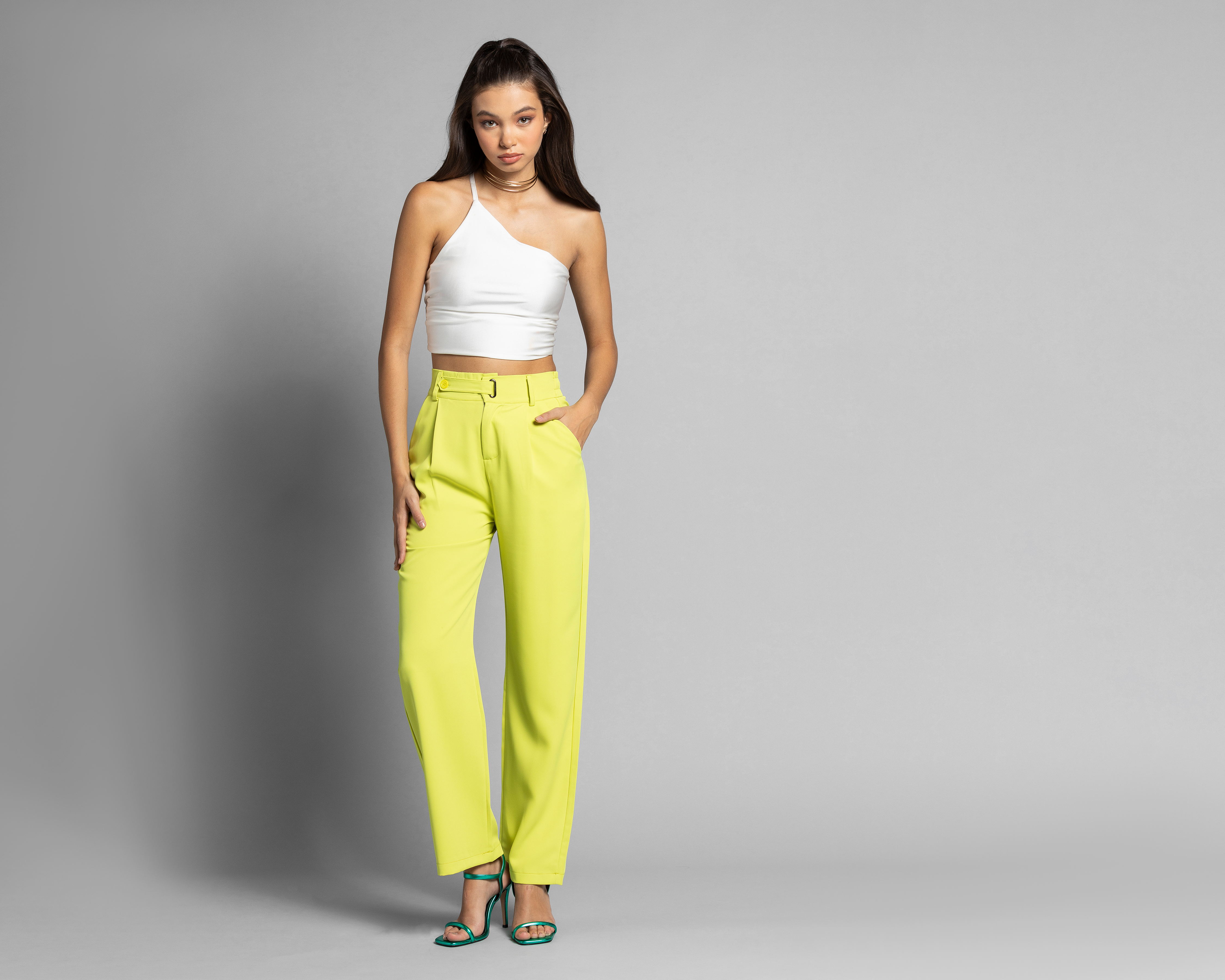 Foto 3 pulgar | Foto 2 | Pantalón de Vestir Thinner con Elástico en Pretina