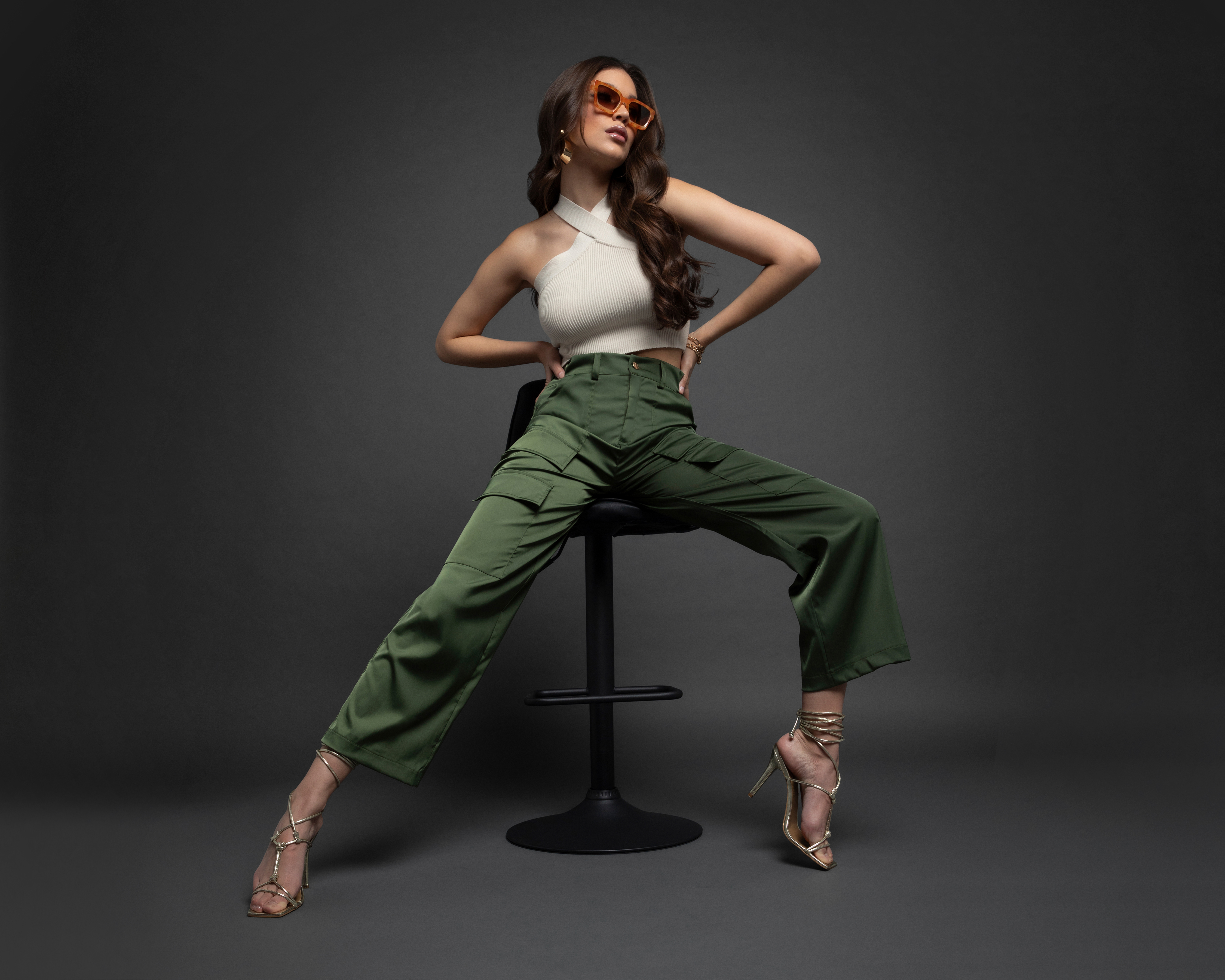 Pantalón Casual Jennifer Lopez Verde