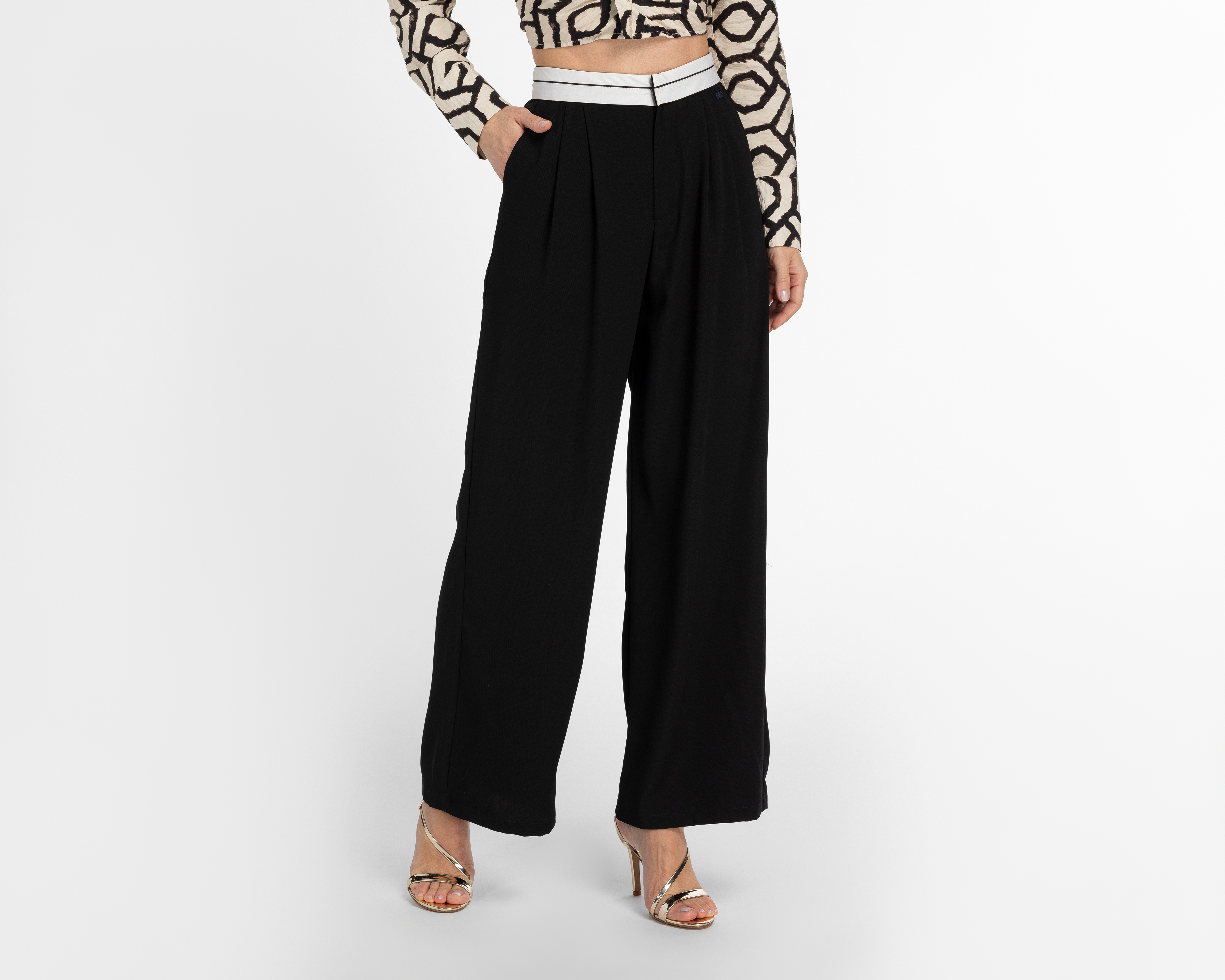 Pantalón de Vestir Jennifer Lopez Negro