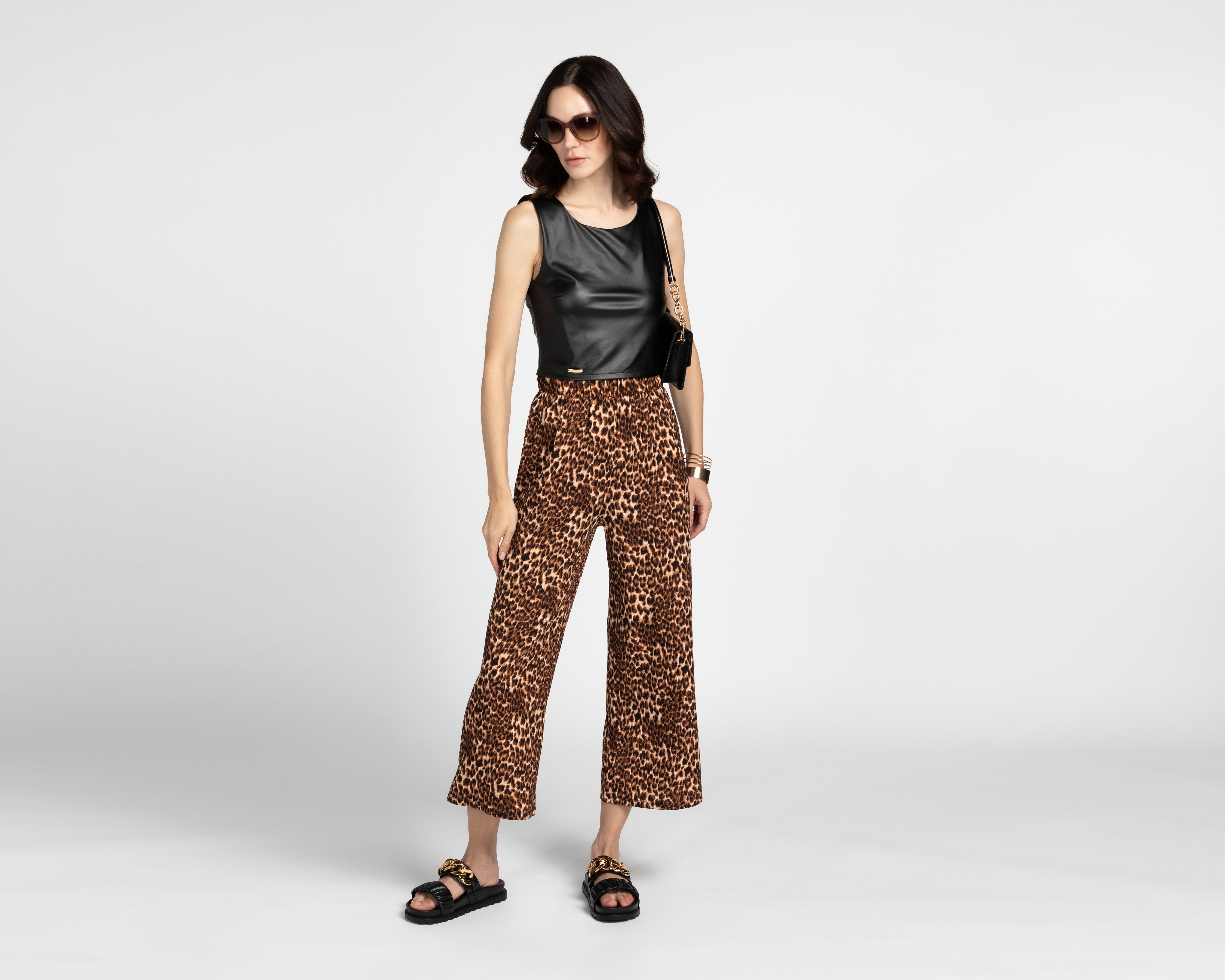 Foto 2 | Foto 2 | Pantalón Ancho Sahara Animal Print