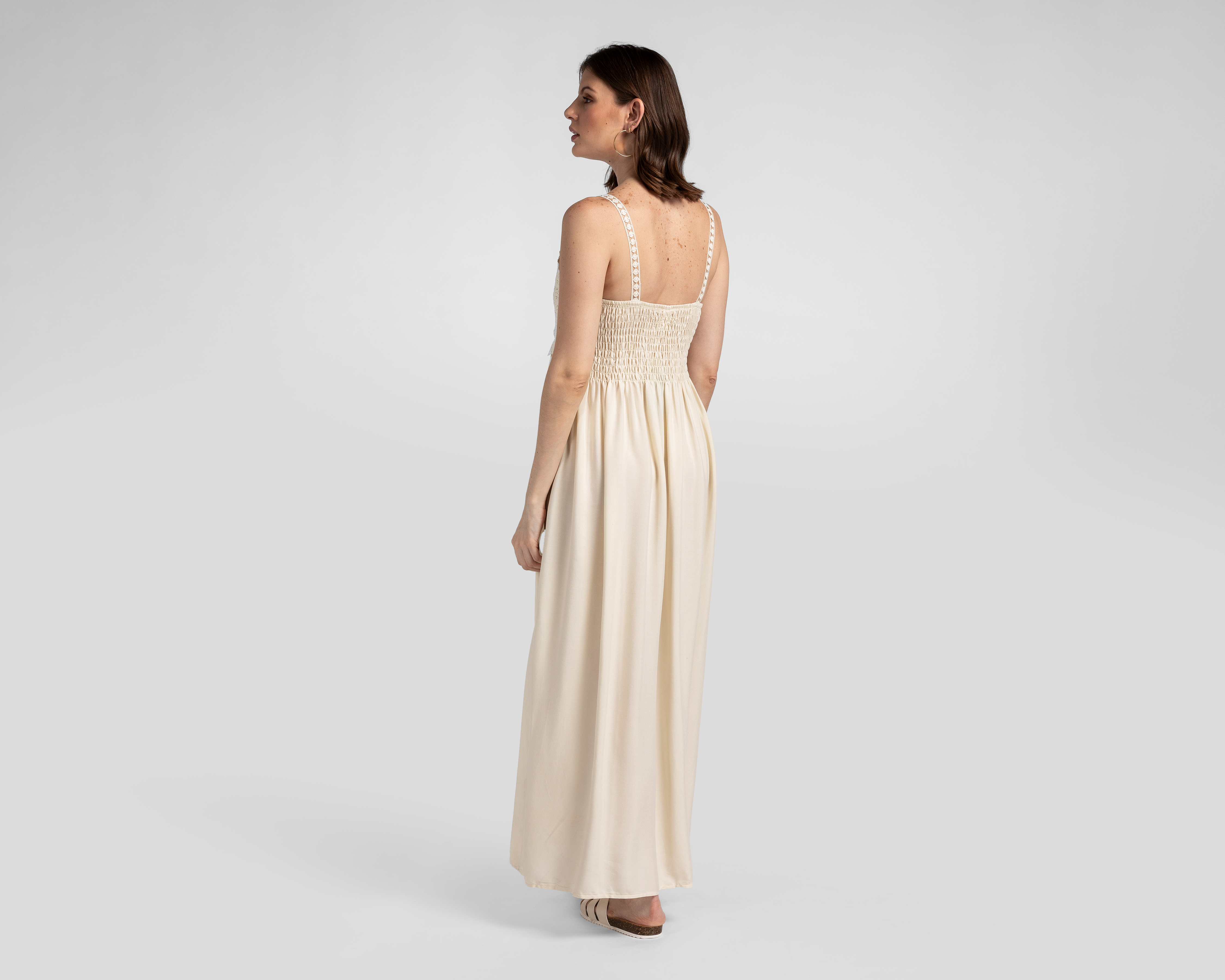 Foto 3 | Foto 3 | Vestido de Playa Rio Beach Beige con Tirantes