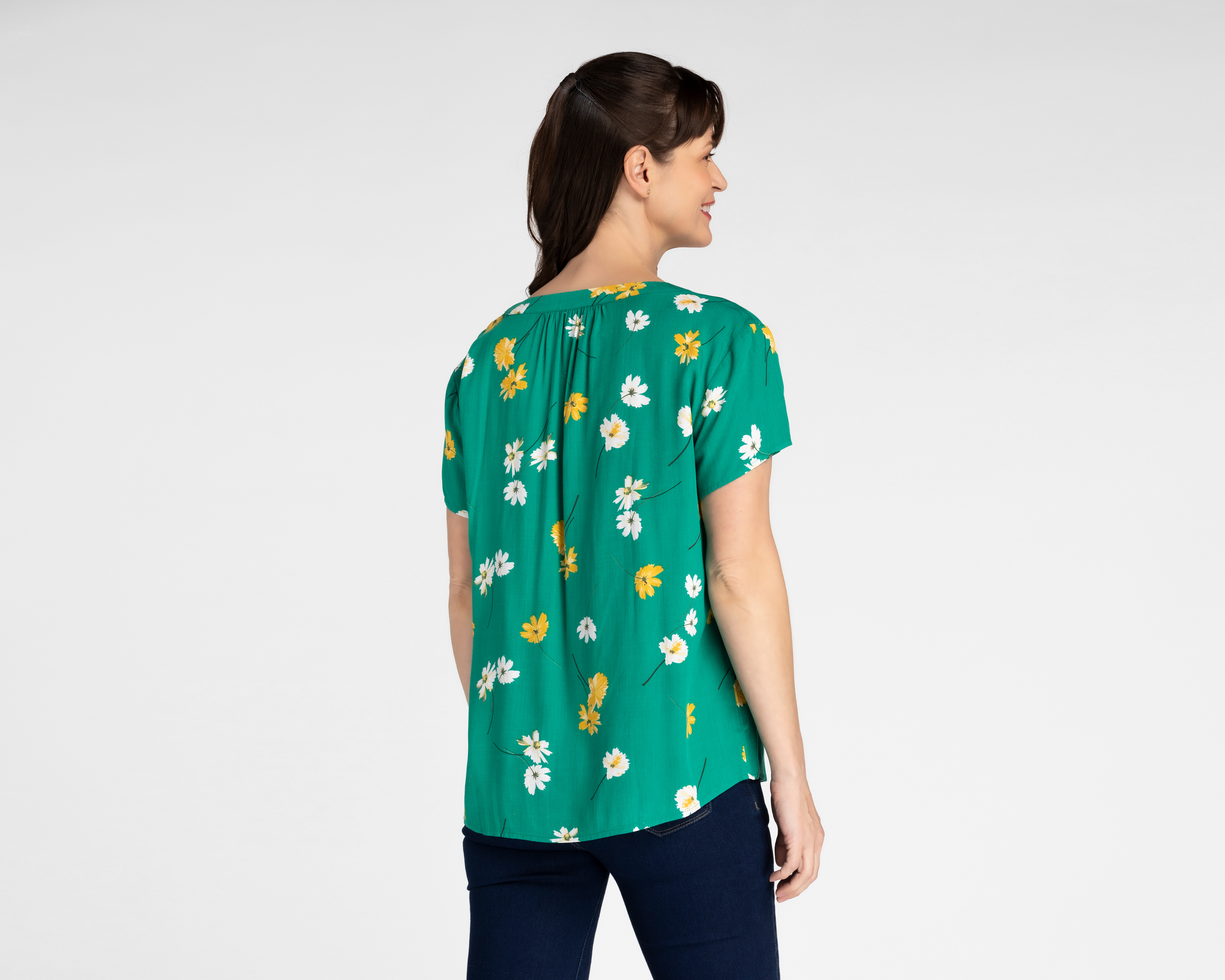 Foto 4 pulgar | Foto 3 | Blusa Lady Sun Manga Corta Estampado Floral