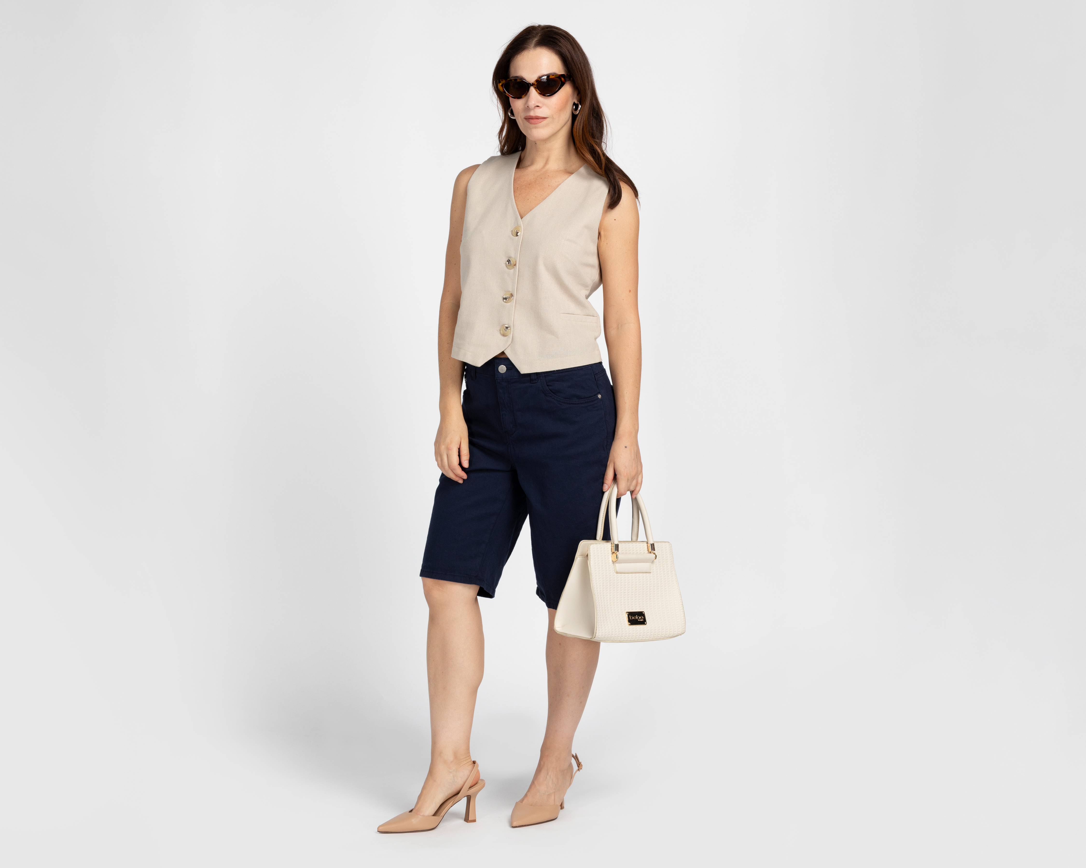 Foto 3 pulgar | Foto 2 | Short Lady Sun Azul para Mujer