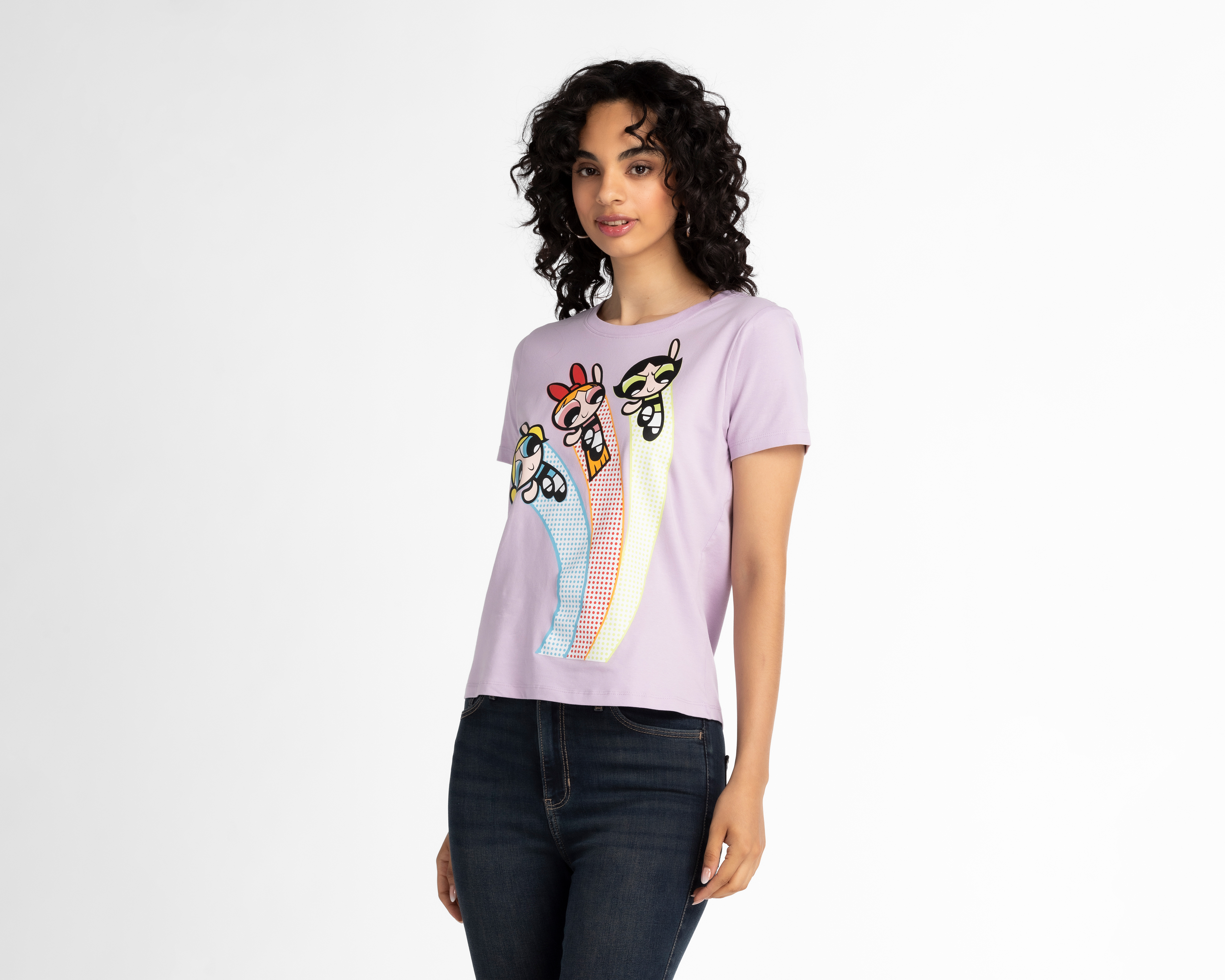 Foto 1 | Foto 1 | Playera The Powerpuff Girls Lila Estampada