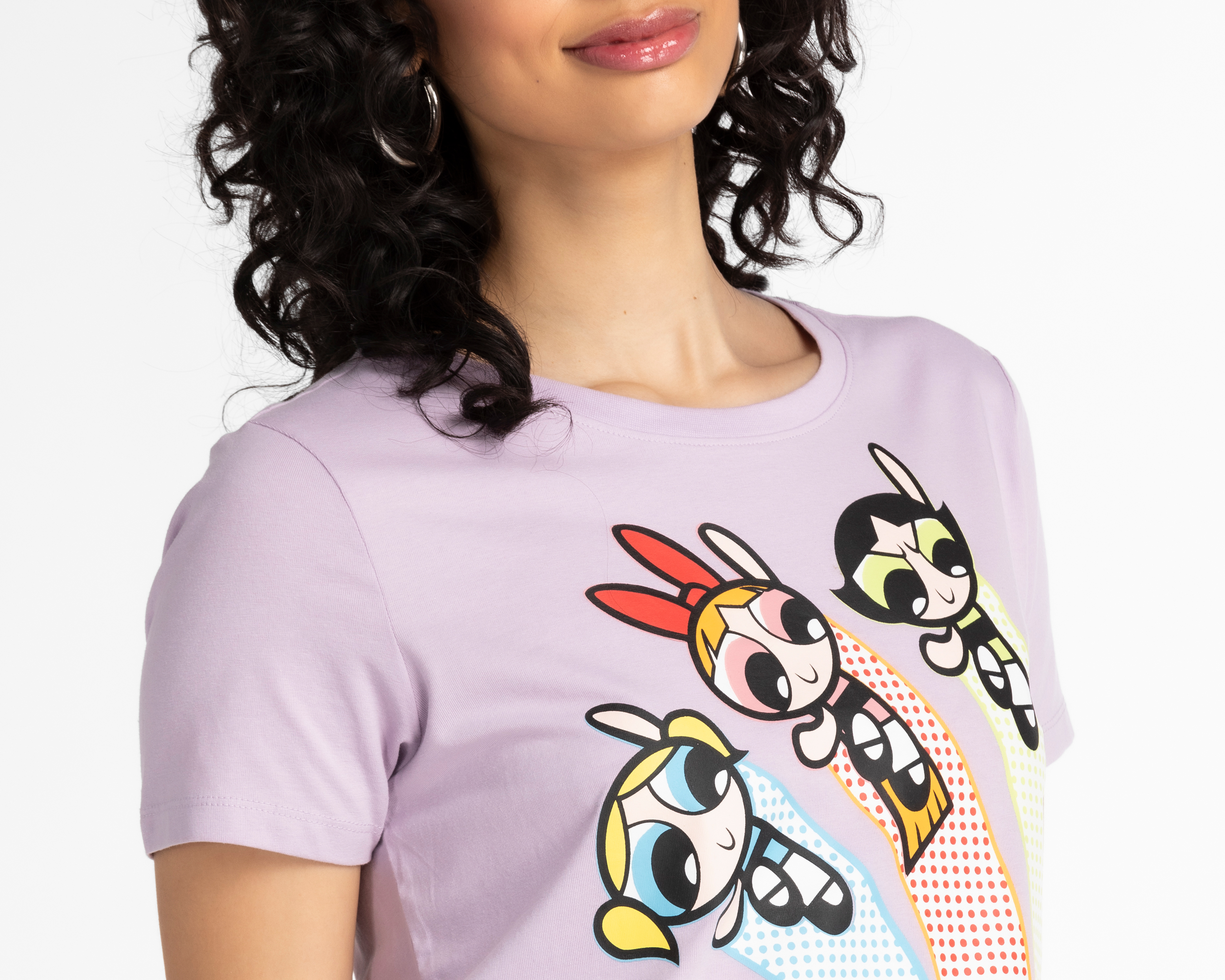 Foto 3 | Foto 3 | Playera The Powerpuff Girls Lila Estampada