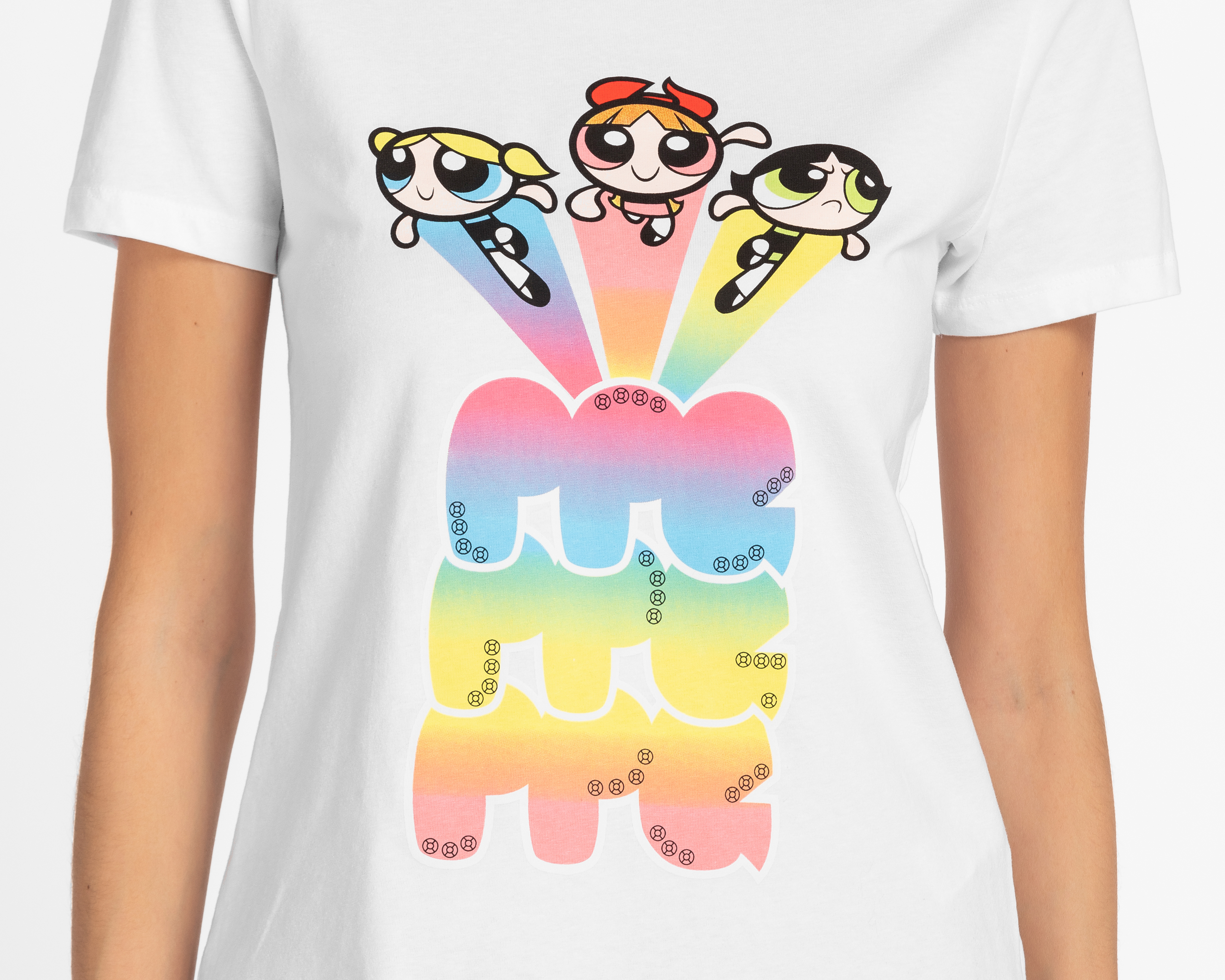 Foto 4 pulgar | Foto 3 | Playera The Powerpuff Girls Manga Corta