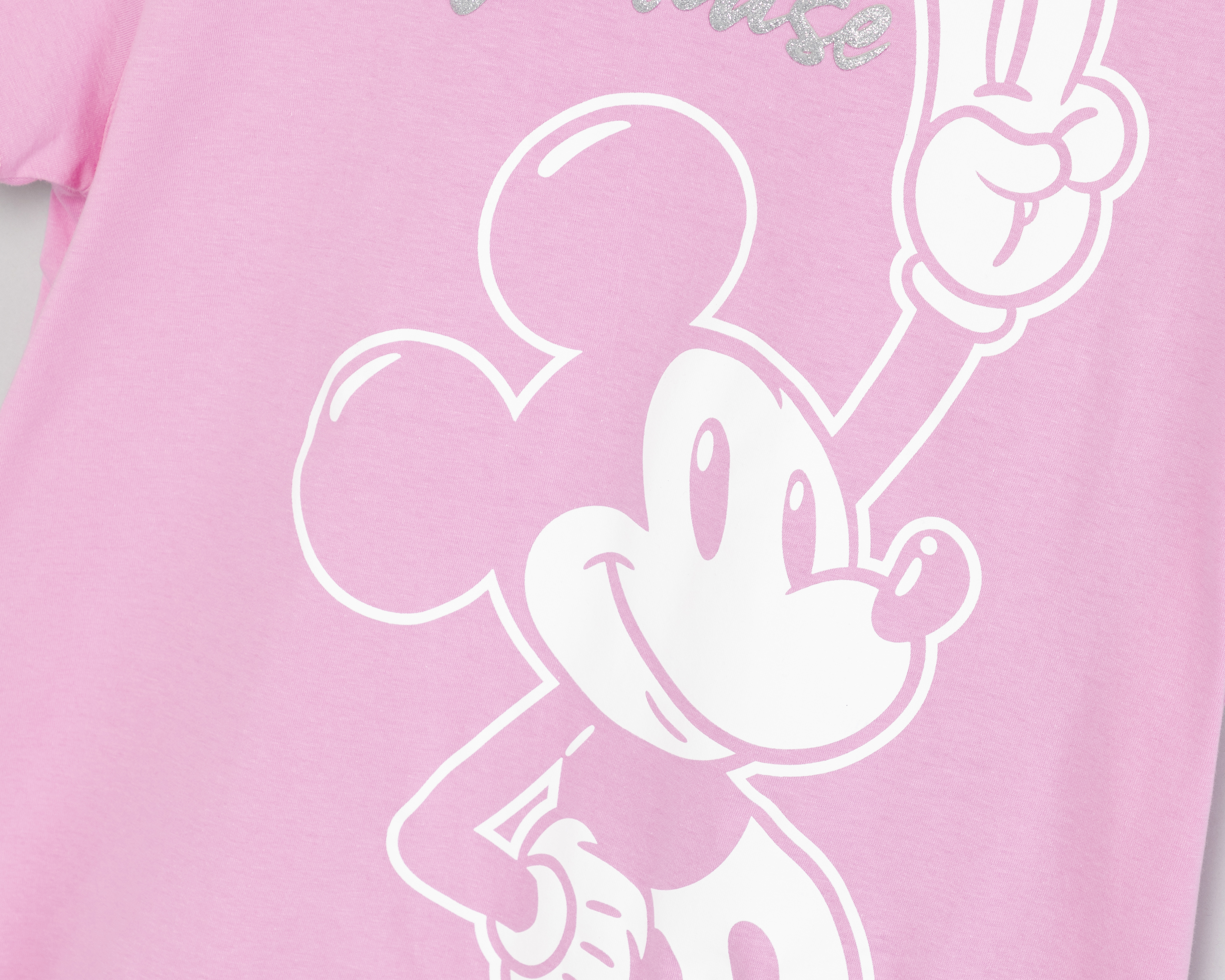 Foto 4 pulgar | Foto 3 | Playera Disney Mickey Mouse Manga Corta para Mujer