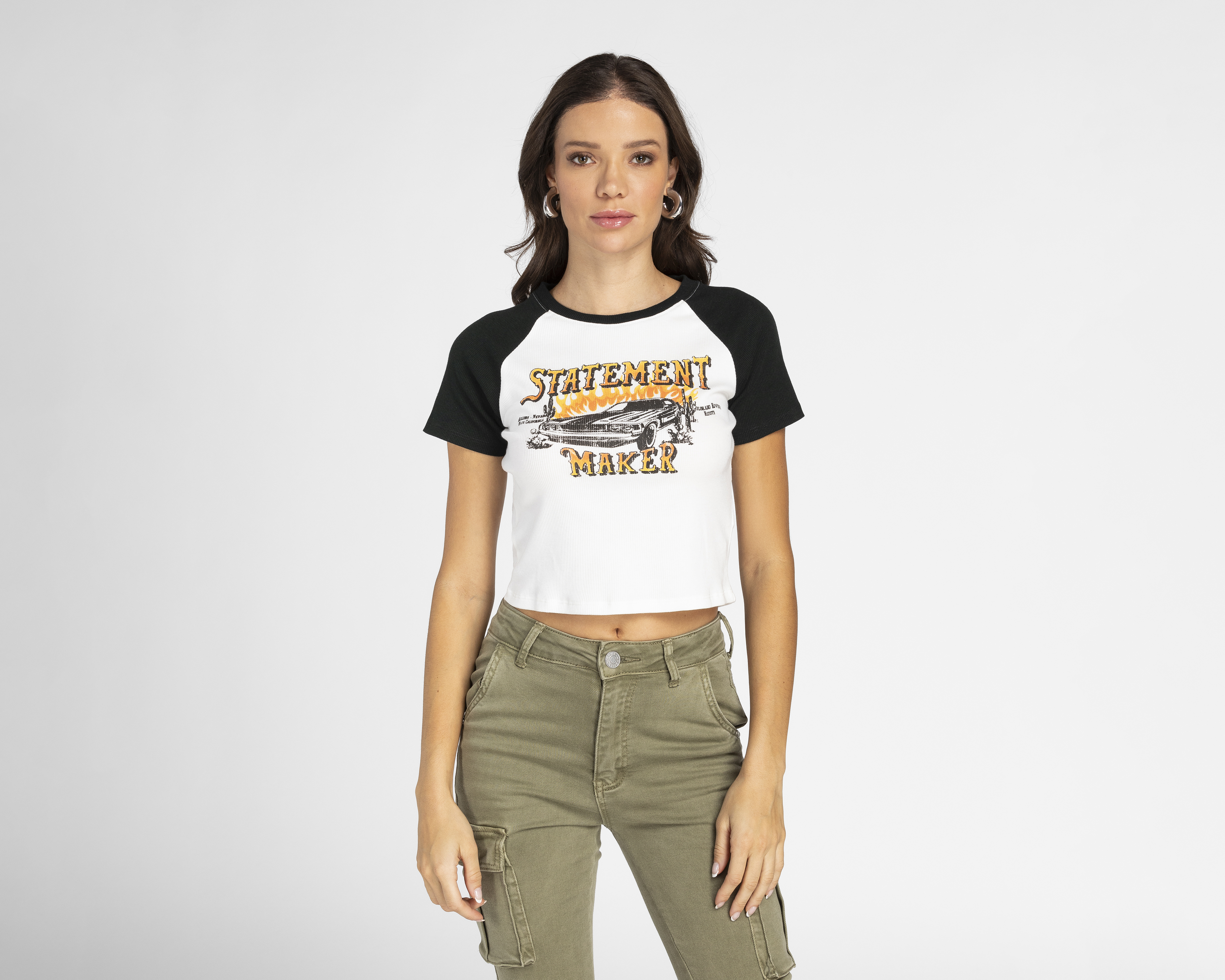 Foto 2 pulgar | Foto 1 | Playera Refill Manga Corta para Mujer