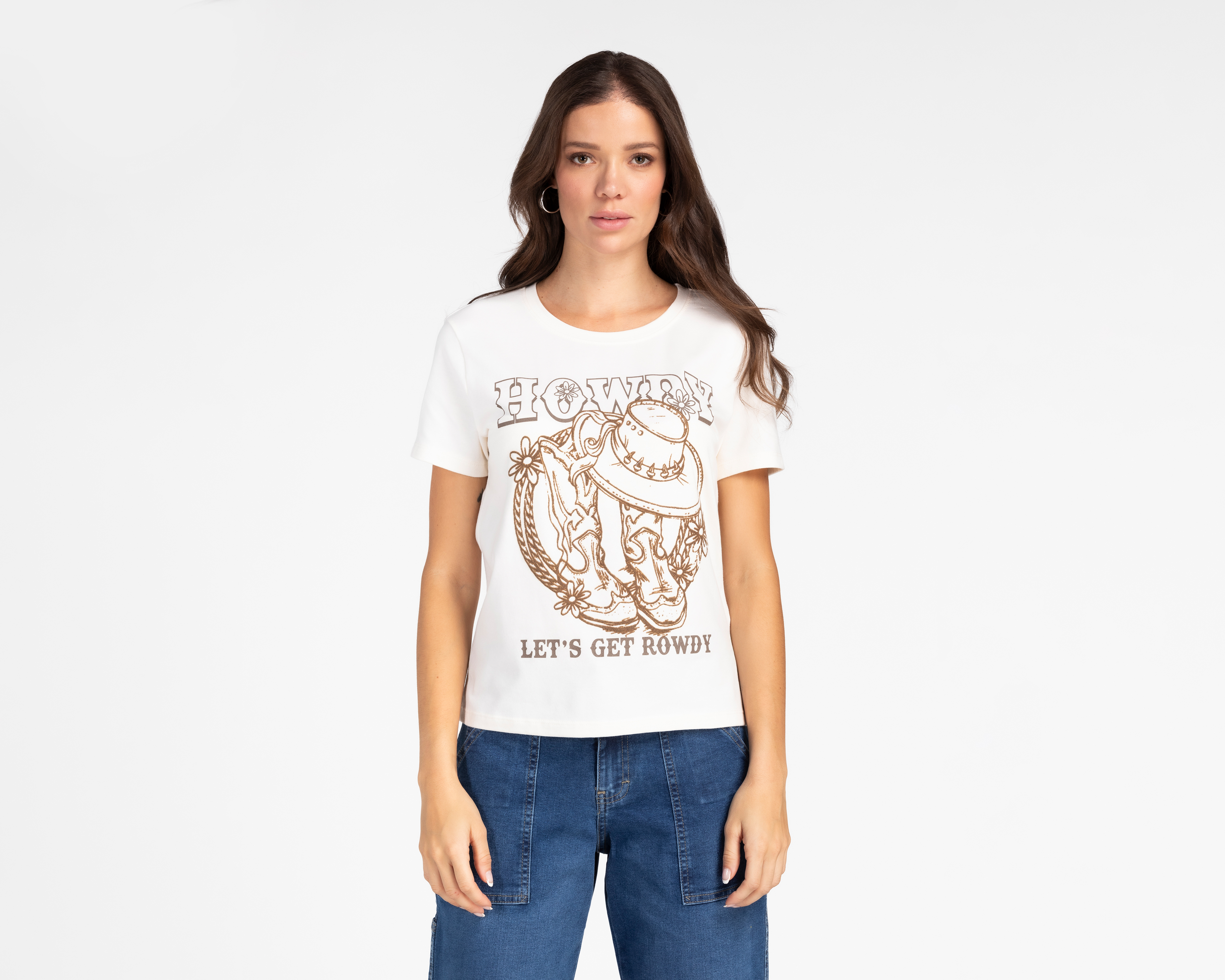 Foto 2 pulgar | Foto 1 | Playera Refill Manga Corta para Mujer