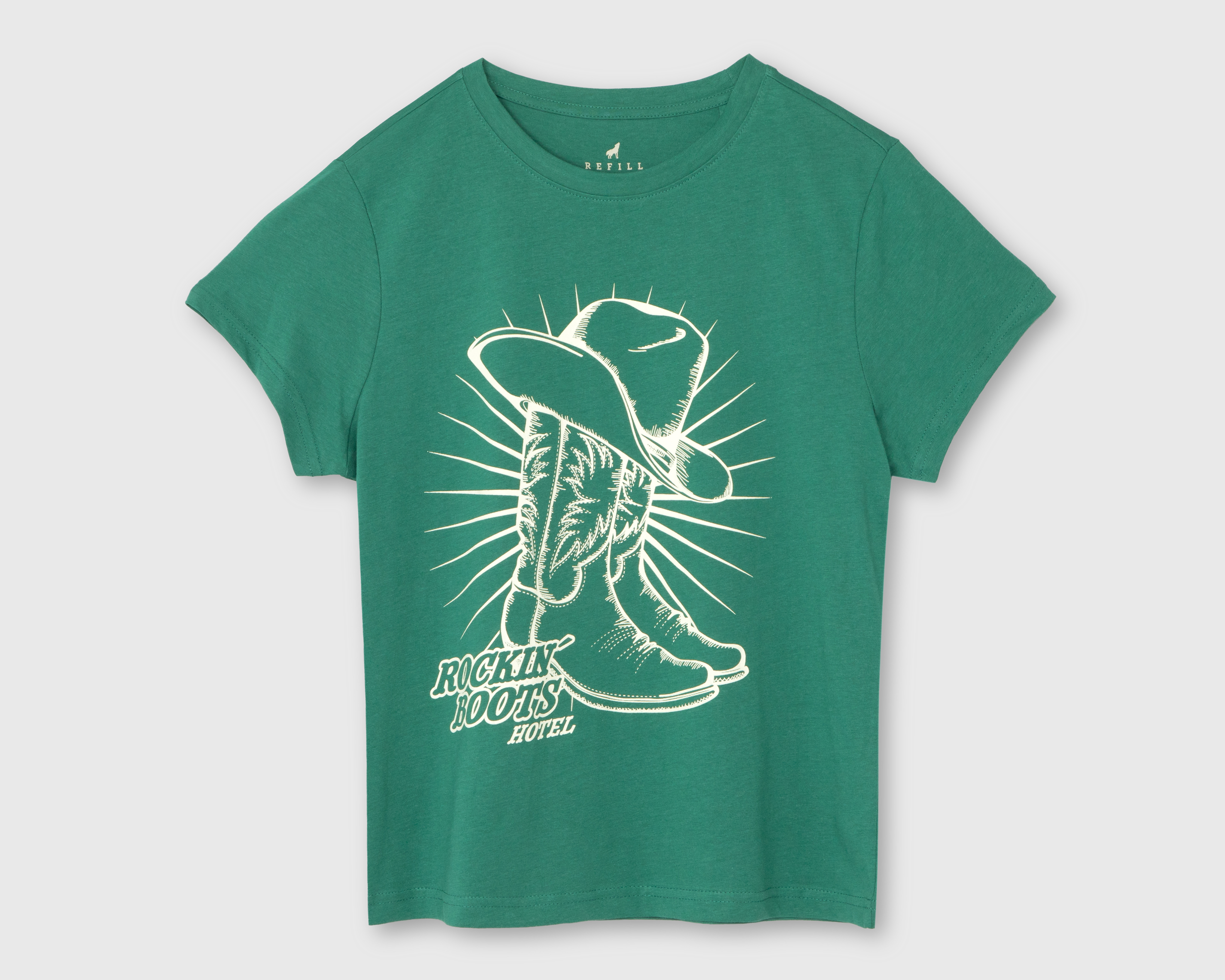 Foto 1 | Foto 1 | Playera Refill Verde para Mujer