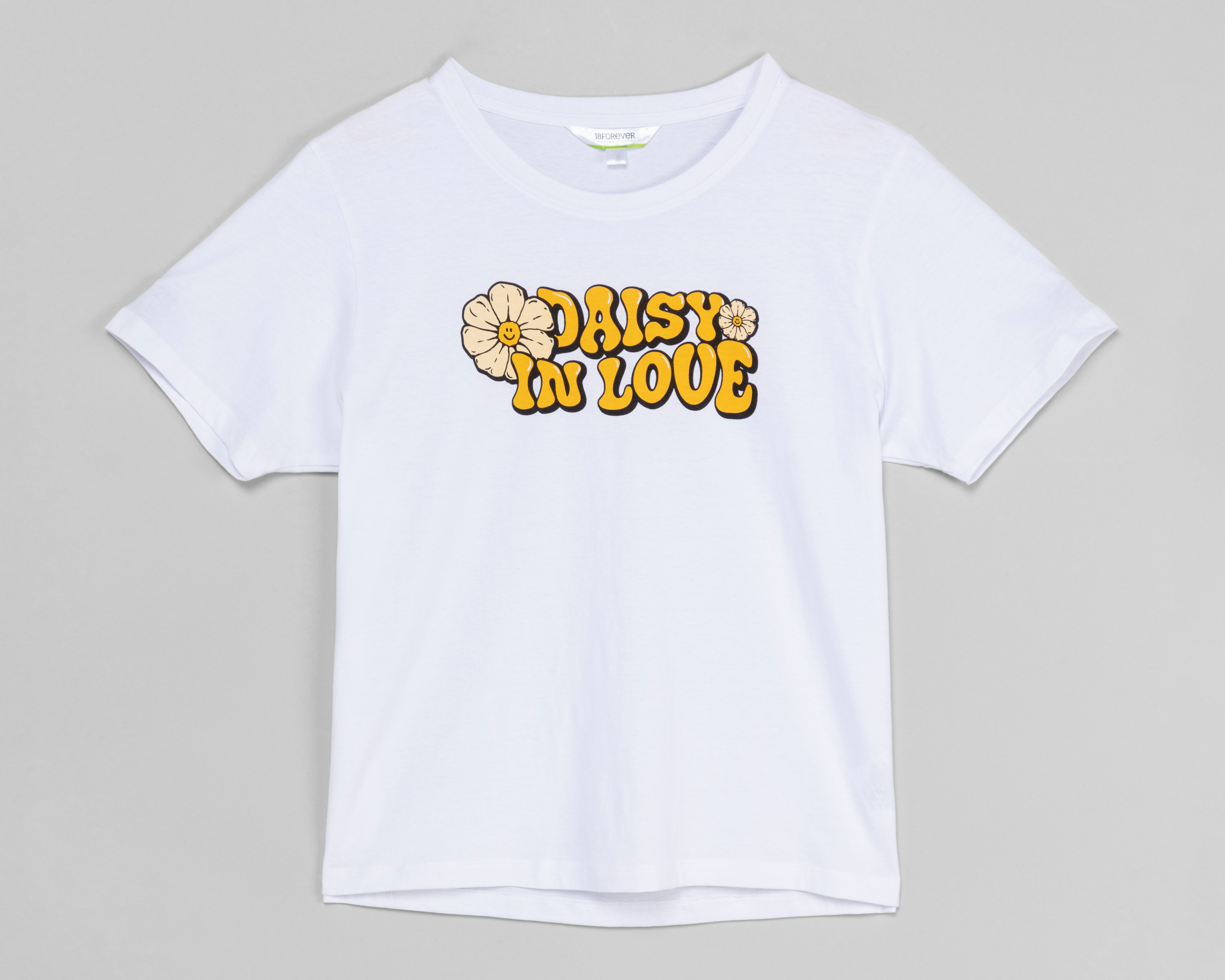 Playera 18 Forever Manga Corta Estampada