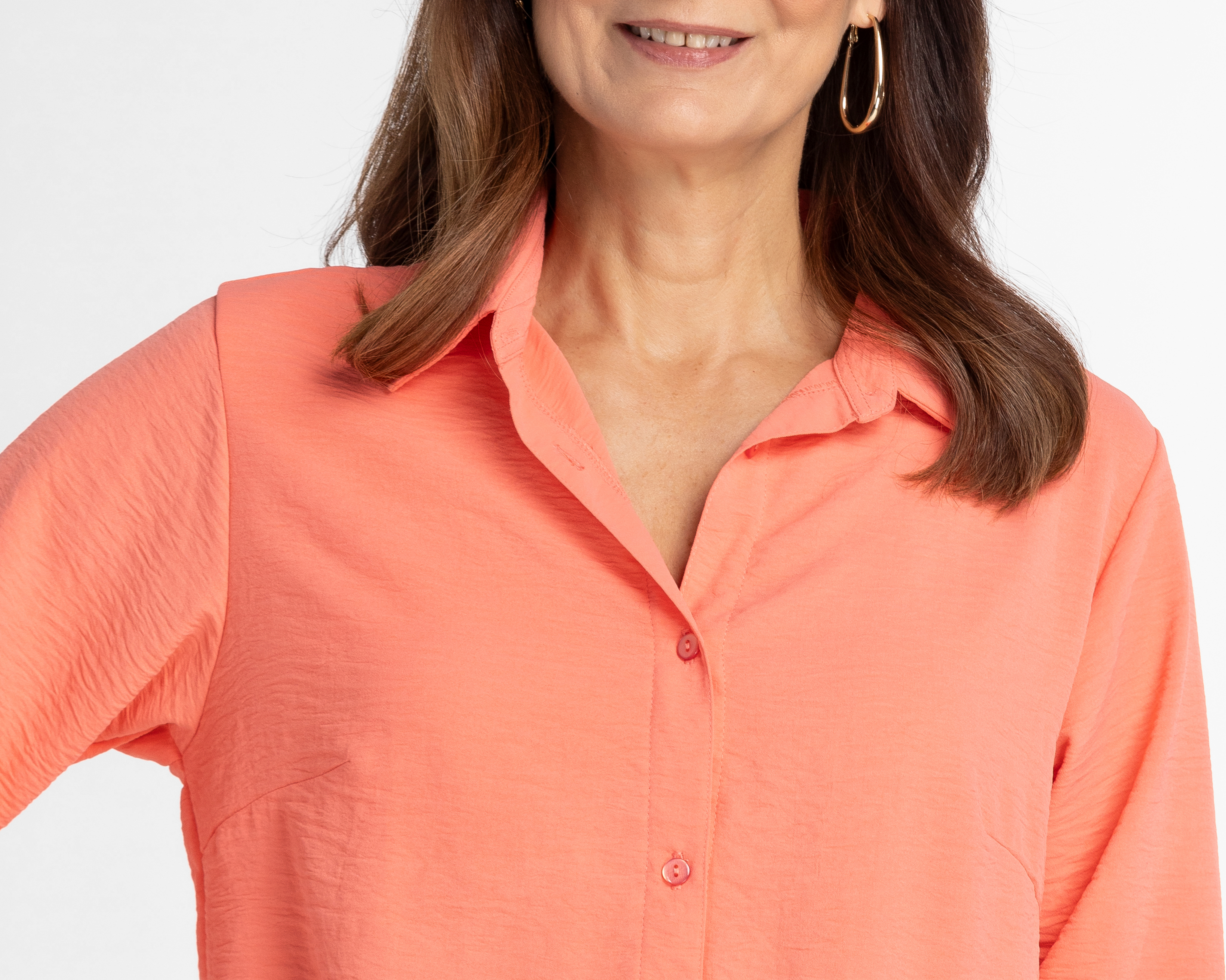 Foto 5 pulgar | Foto 4 | Blusa Sahara Coral Manga Larga