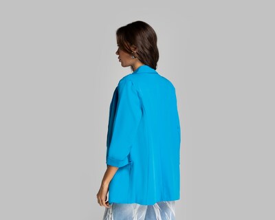 Foto 3 | Foto 3 | Blazer Thinner Azul para Mujer