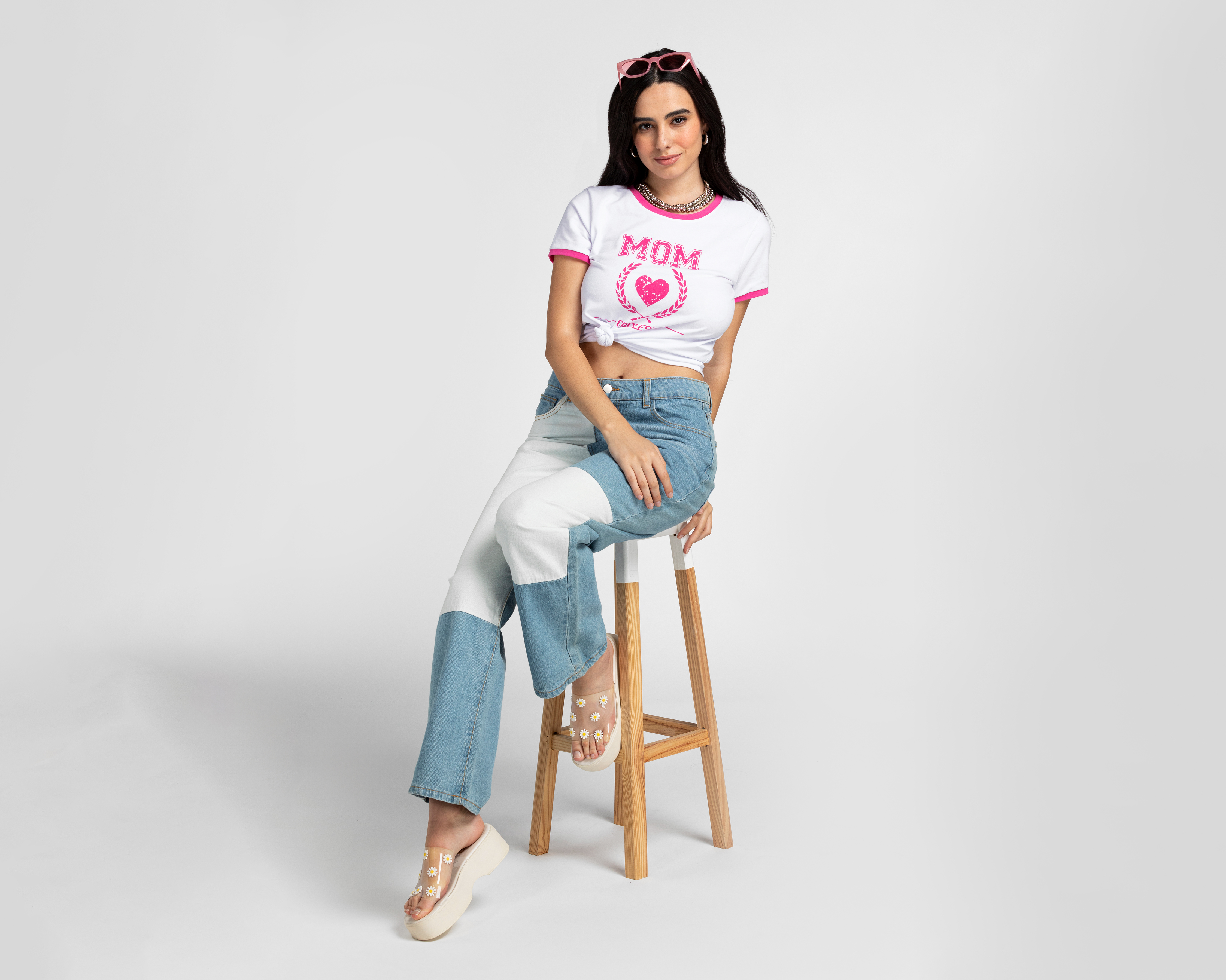 Foto 3 pulgar | Foto 2 | Playera Refill Blanca Estampada