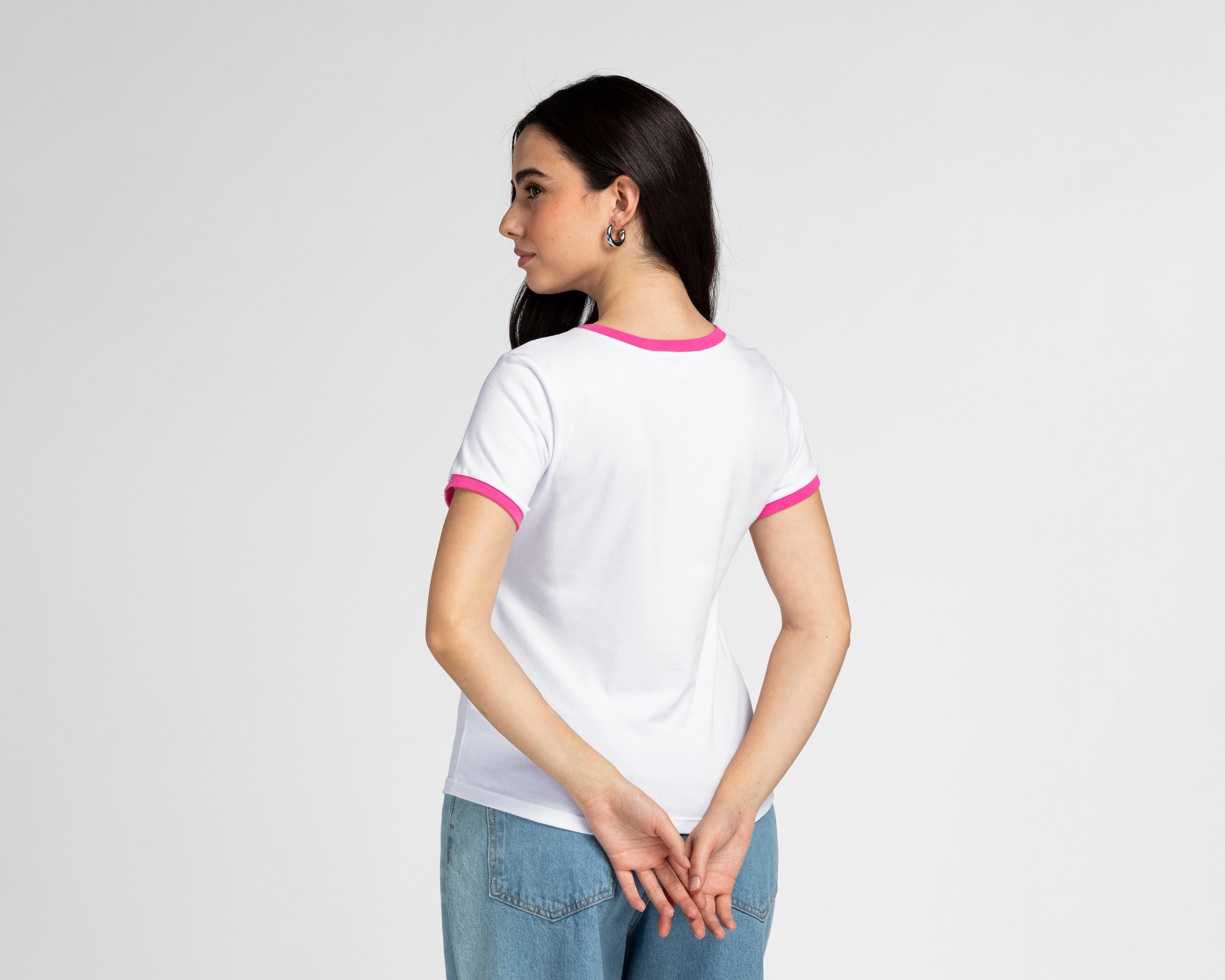 Foto 4 pulgar | Foto 3 | Playera Refill Blanca Estampada