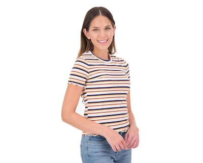 Foto 2 | Foto 2 | Playera Refill Rayada Cuello Redondo