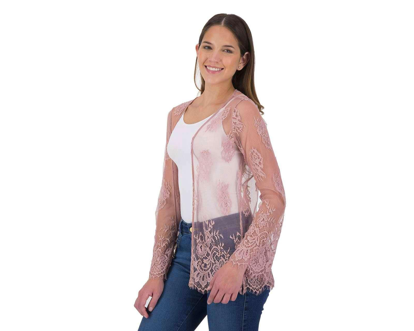 Foto 2 | Foto 2 | Cárdigan color Rosa marca 18 Forever para Mujer