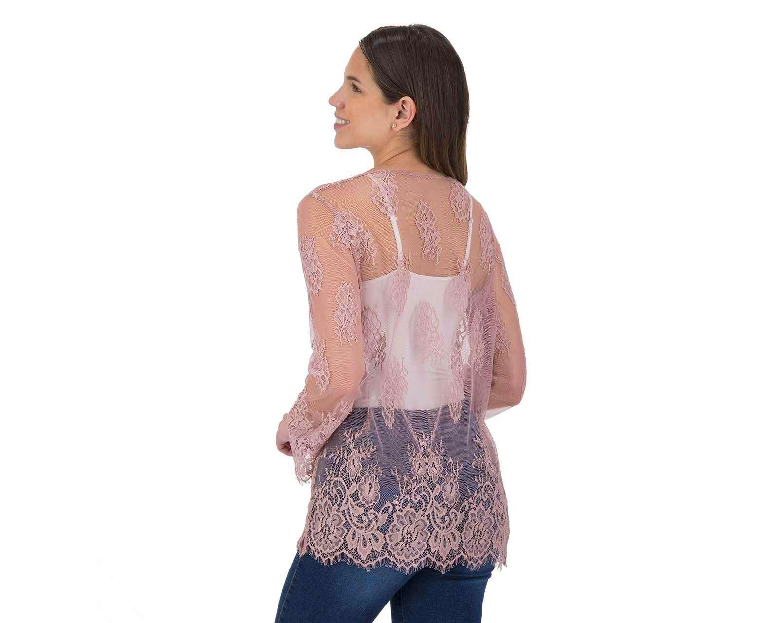 Foto 4 pulgar | Foto 3 | Cárdigan color Rosa marca 18 Forever para Mujer