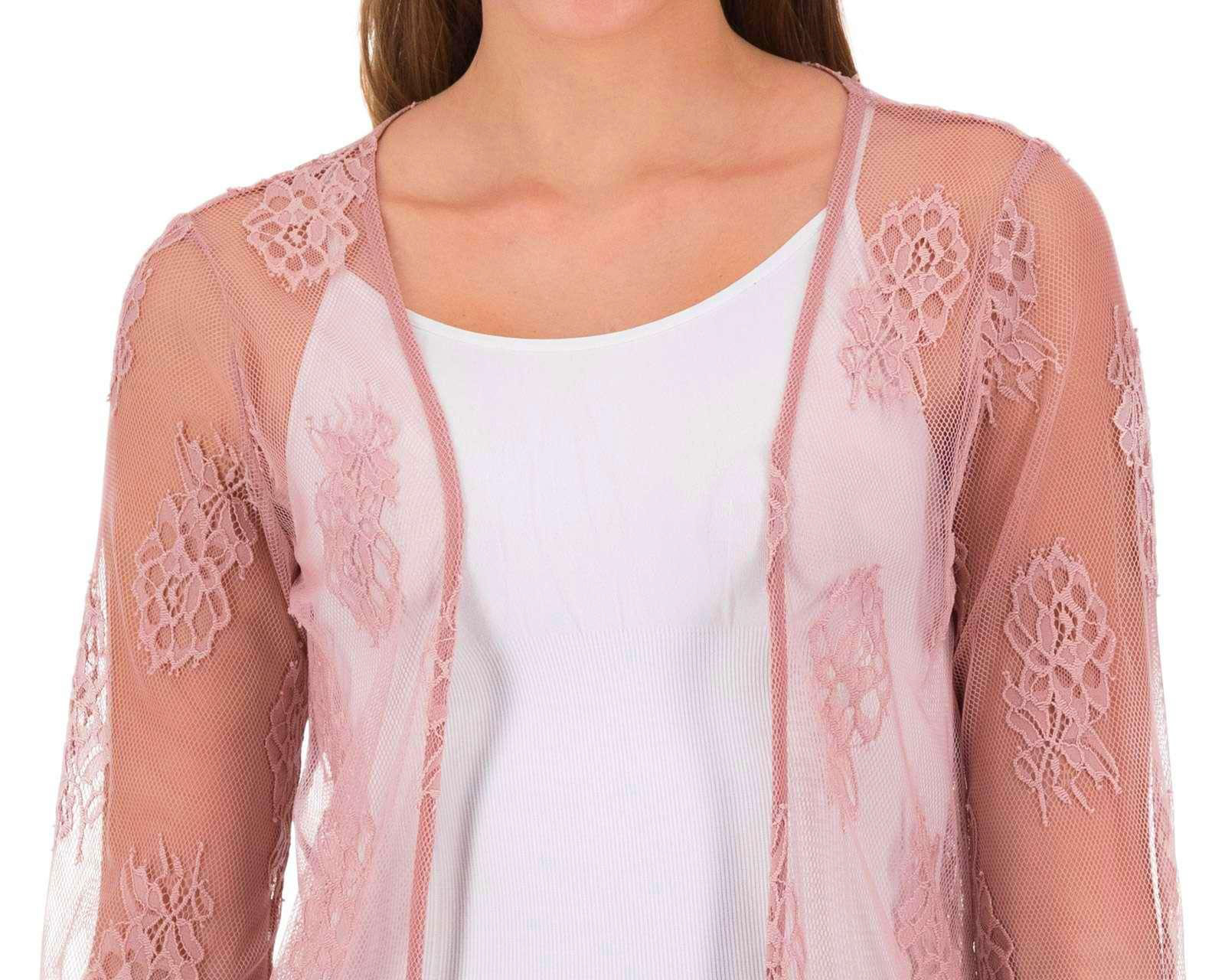 Foto 4 | Foto 4 | Cárdigan color Rosa marca 18 Forever para Mujer