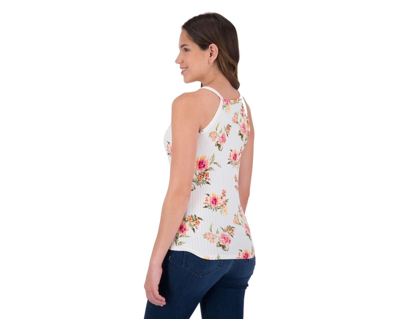 Foto 3 pulgar | Foto 2 | Blusa 18 Forever sin Mangas Estampada