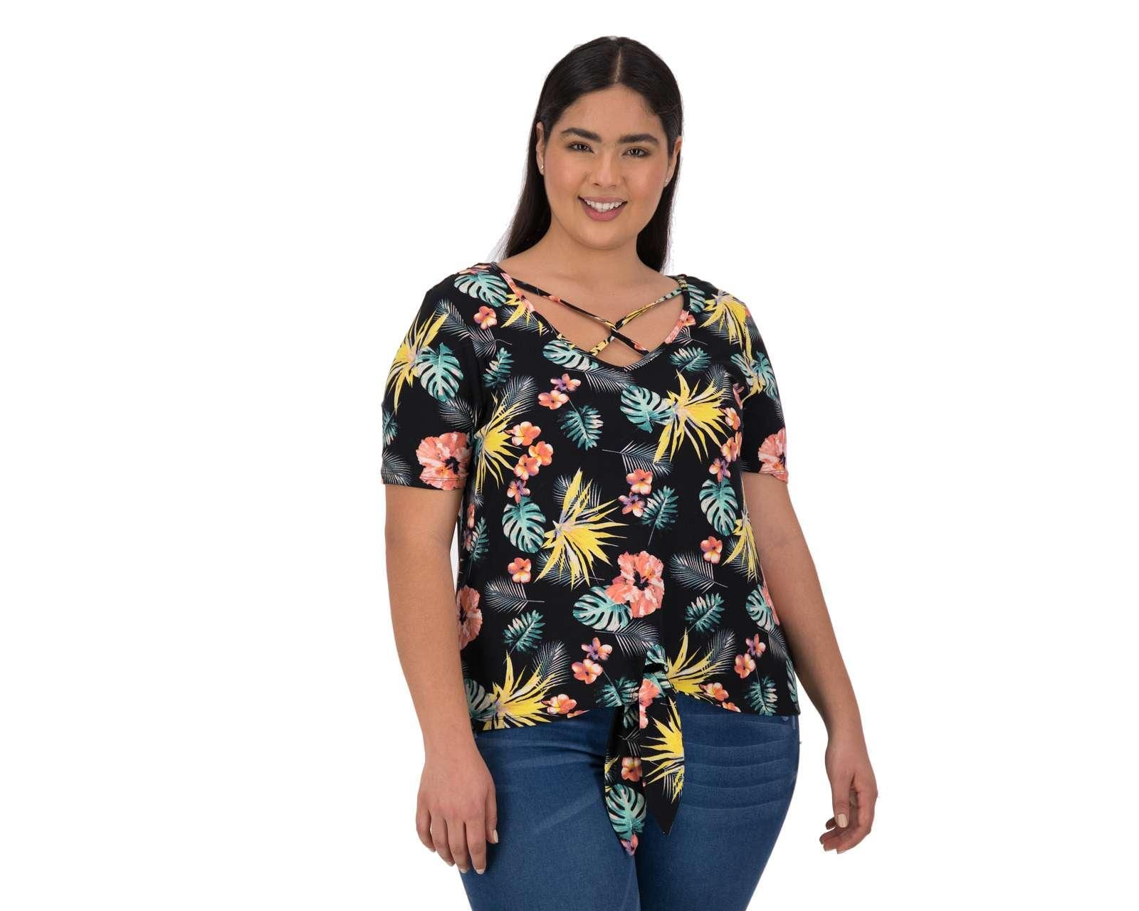 Blusa Spiral Manga Corta