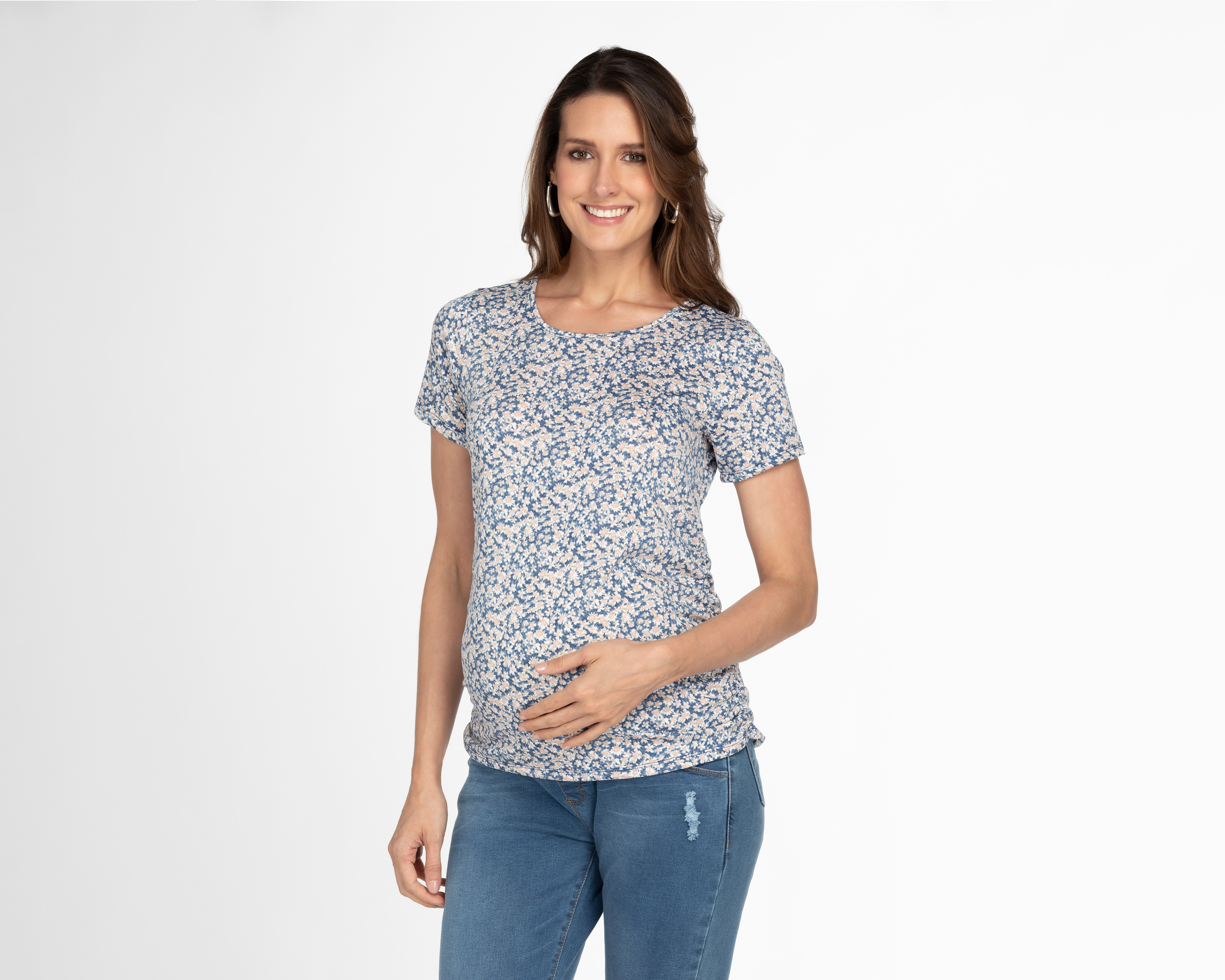 Foto 3 pulgar | Foto 2 | Playera de Maternidad Manga Corta Mamá Bella 2 Piezas