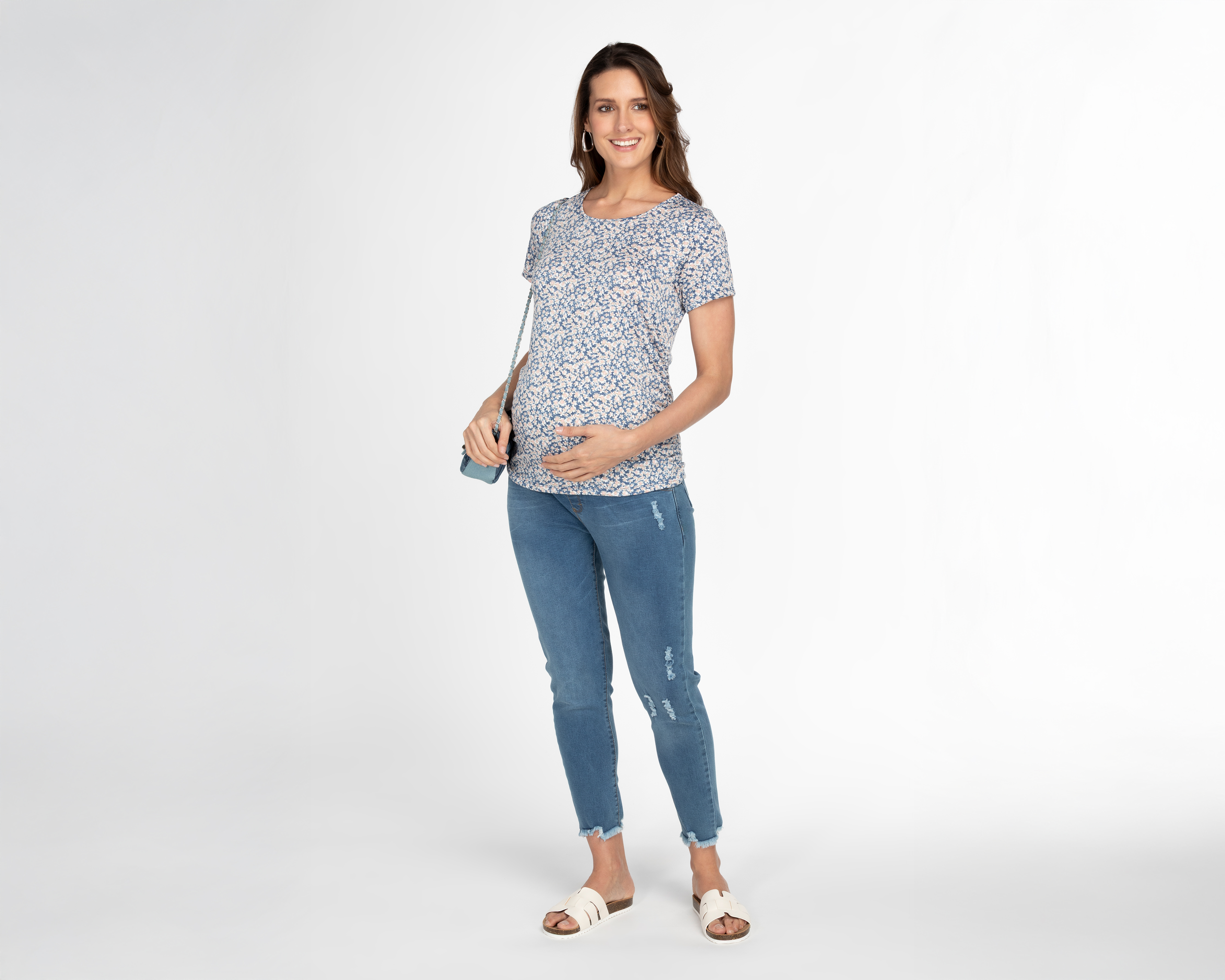 Foto 4 pulgar | Foto 3 | Playera de Maternidad Manga Corta Mamá Bella 2 Piezas