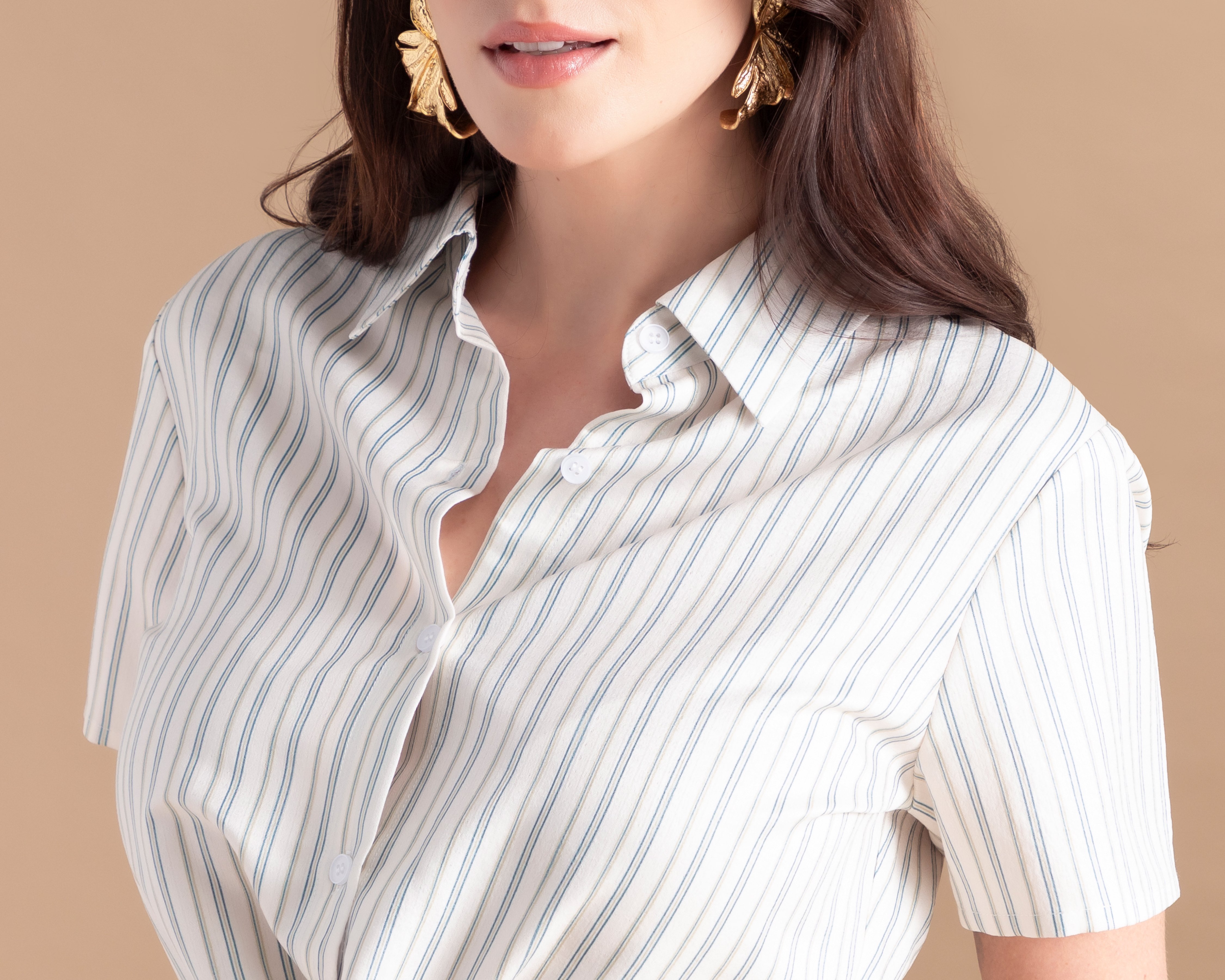 Foto 5 pulgar | Foto 4 | Blusa a Rayas Jennifer Lopez para Mujer