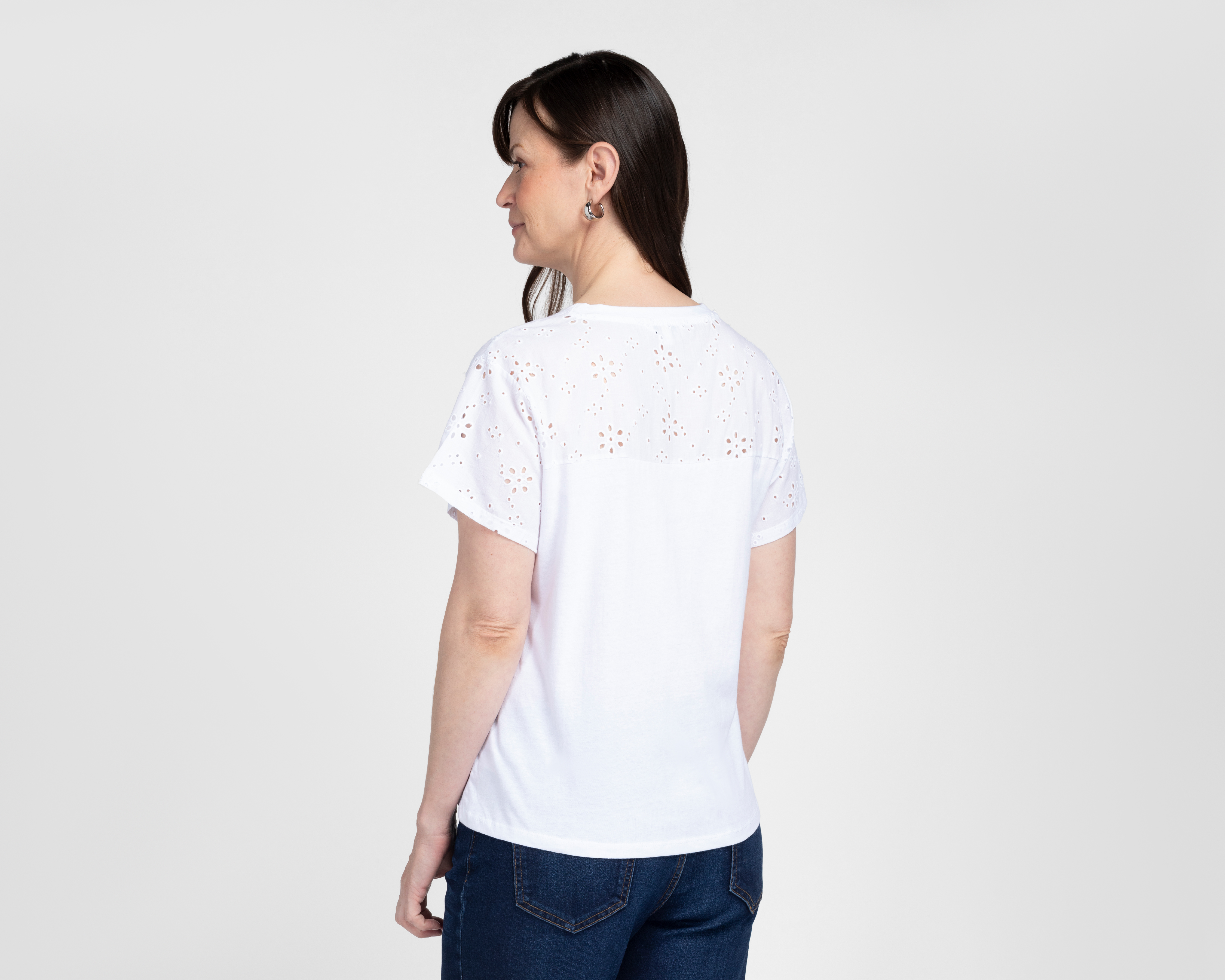 Foto 4 pulgar | Foto 3 | Blusa Lady Sun Manga Corta Blanca