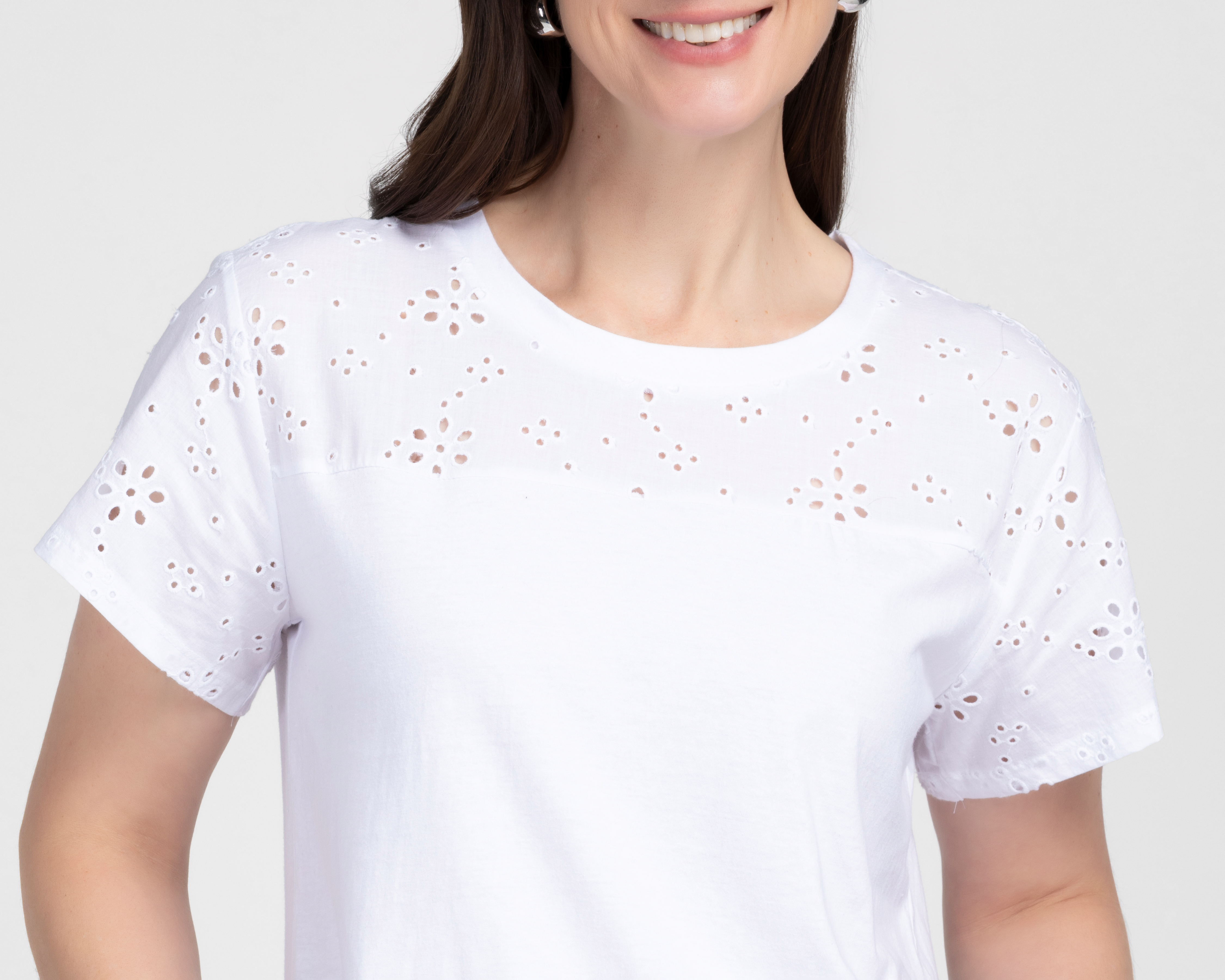 Foto 5 pulgar | Foto 4 | Blusa Lady Sun Manga Corta Blanca