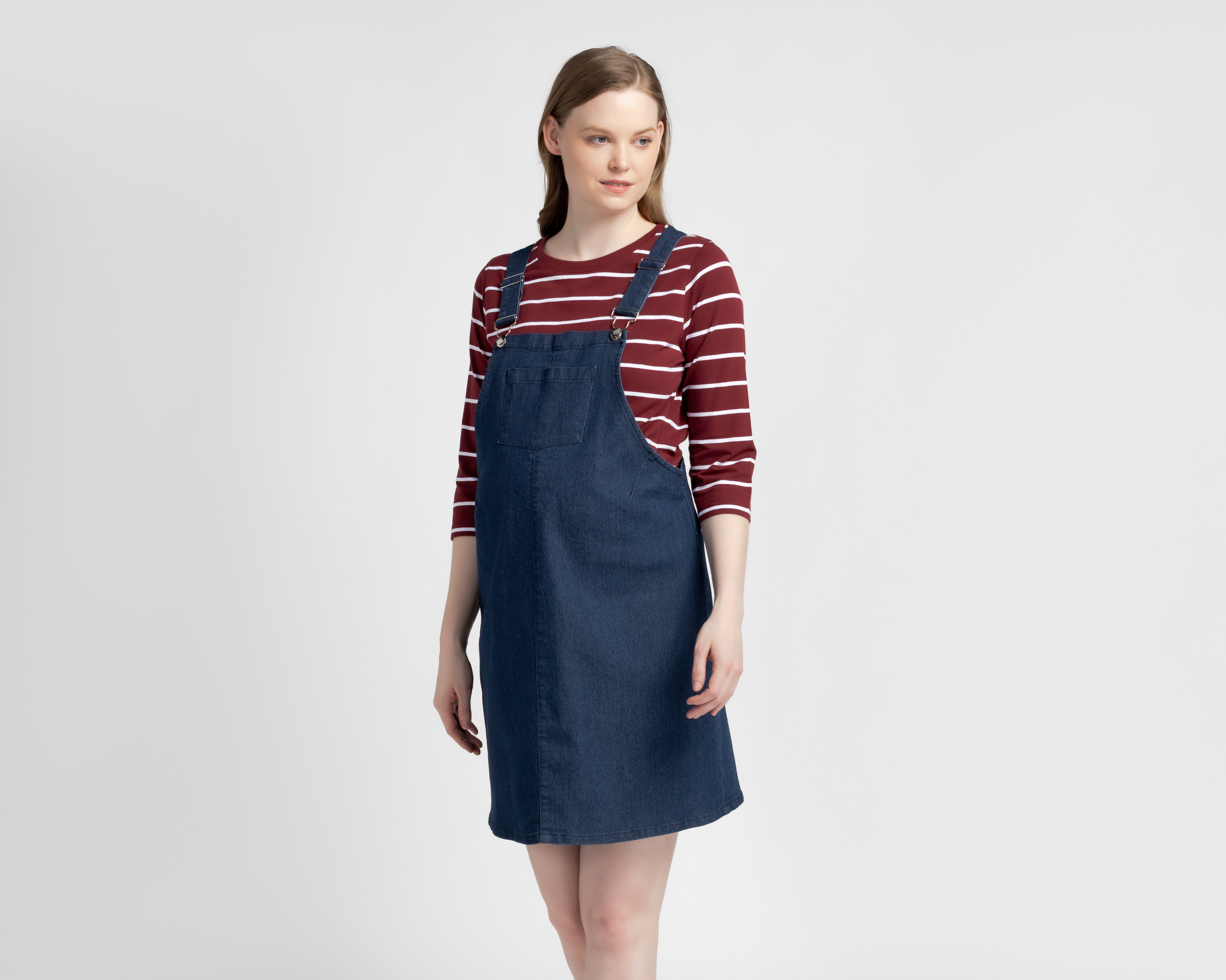 Overol de Maternidad Mamá Bella Azul