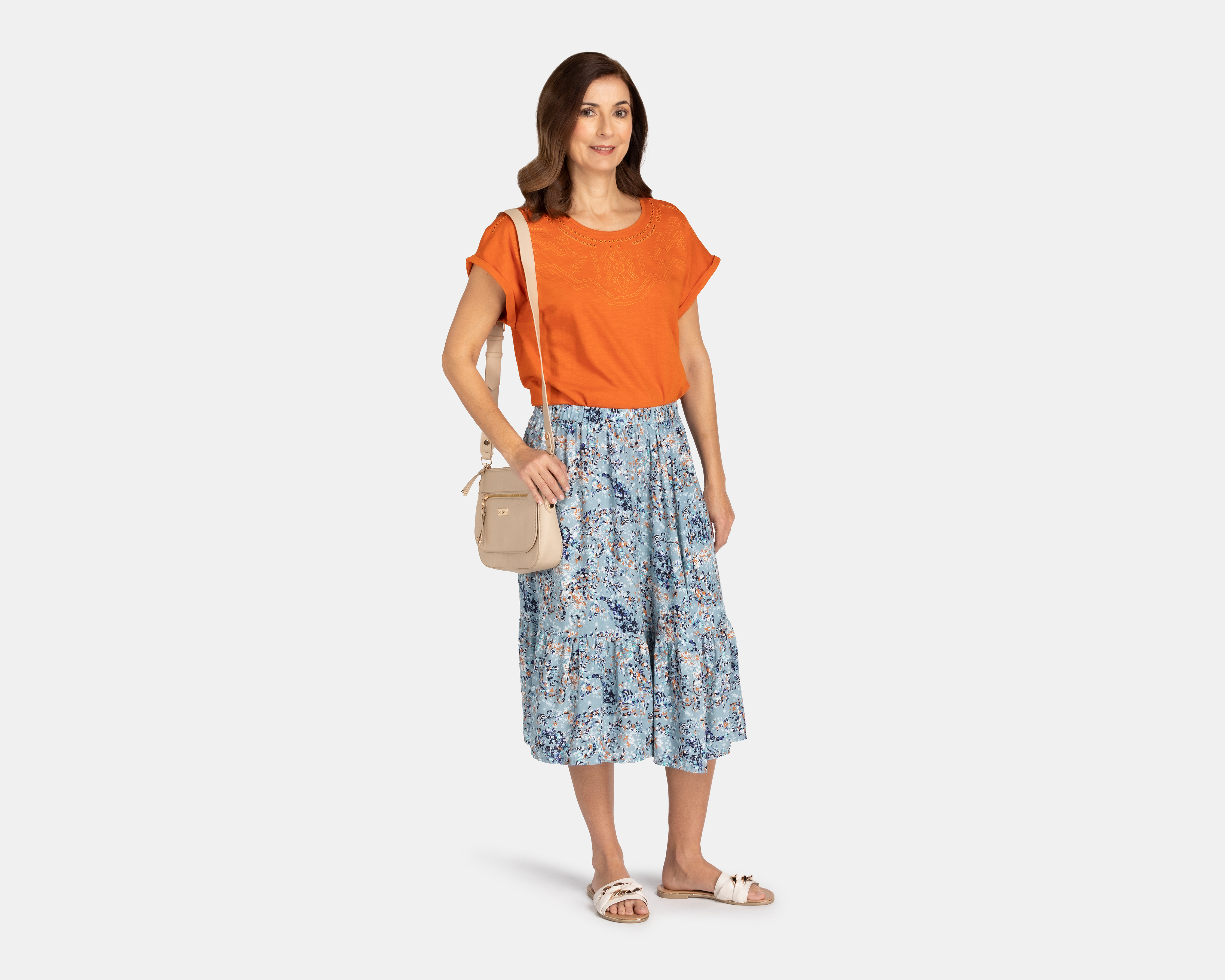 Foto 2 | Foto 2 | Blusa Lady Sun Manga Corta Anaranjada