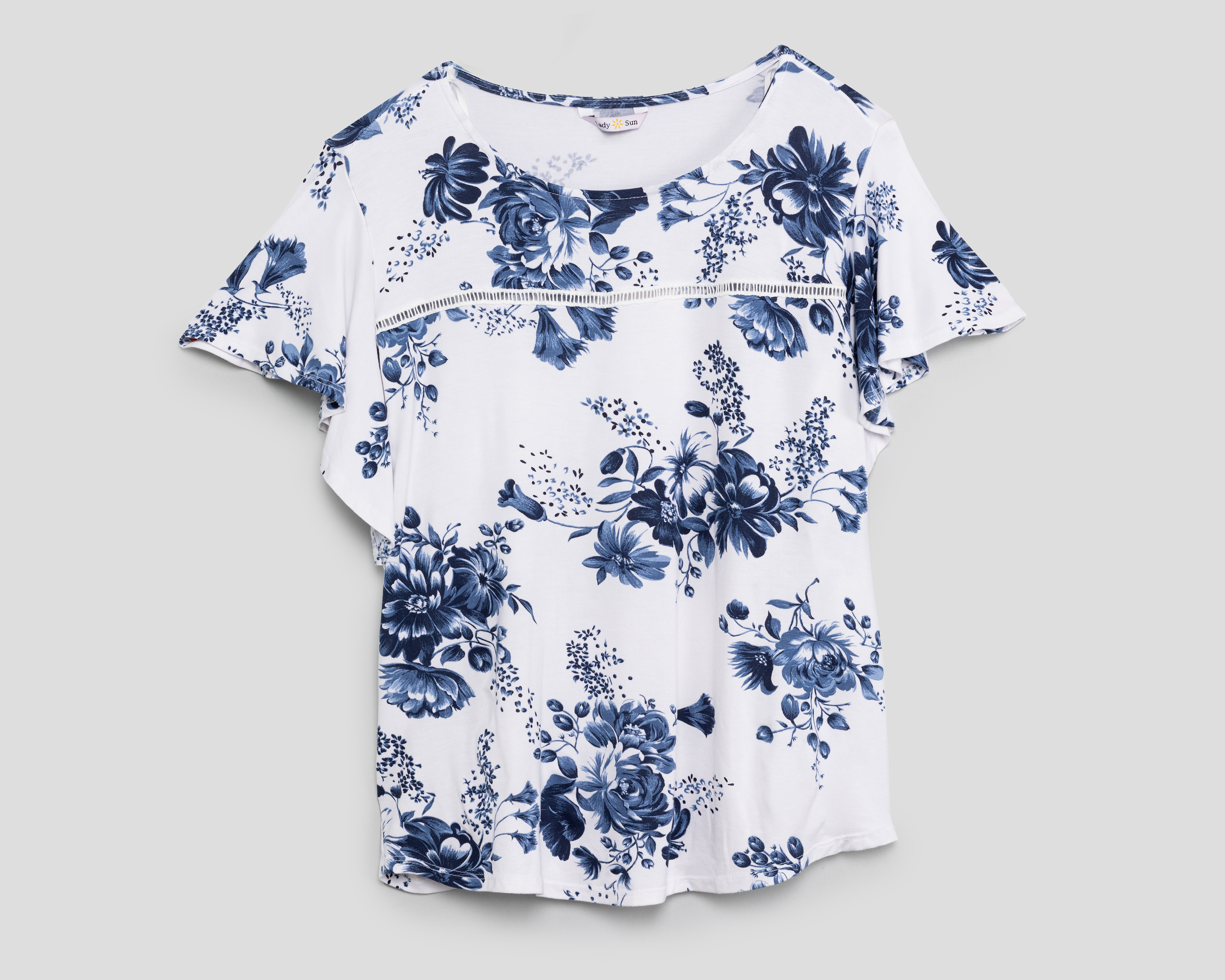 Foto 2 pulgar | Foto 1 | Blusa Lady Sun Manga Corta para Mujer