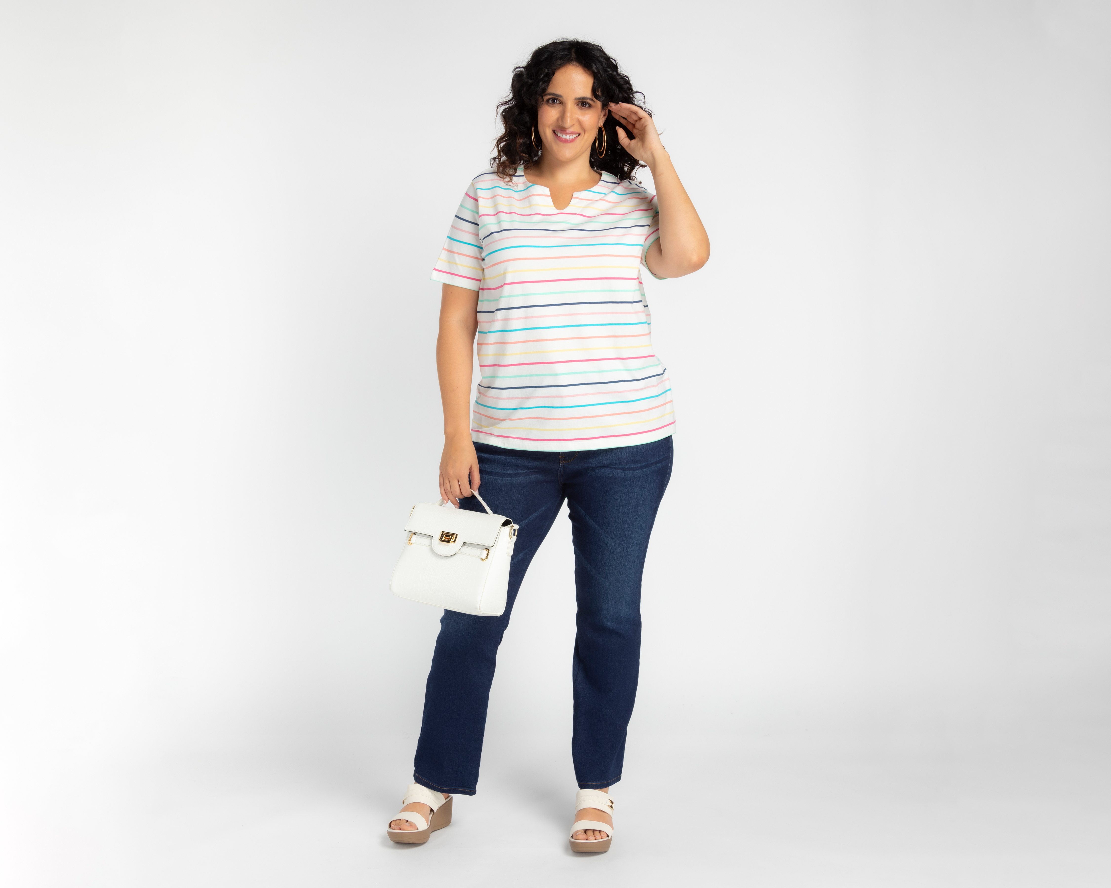 Foto 3 pulgar | Foto 2 | Playera Lady Sun Manga Corta para Mujer