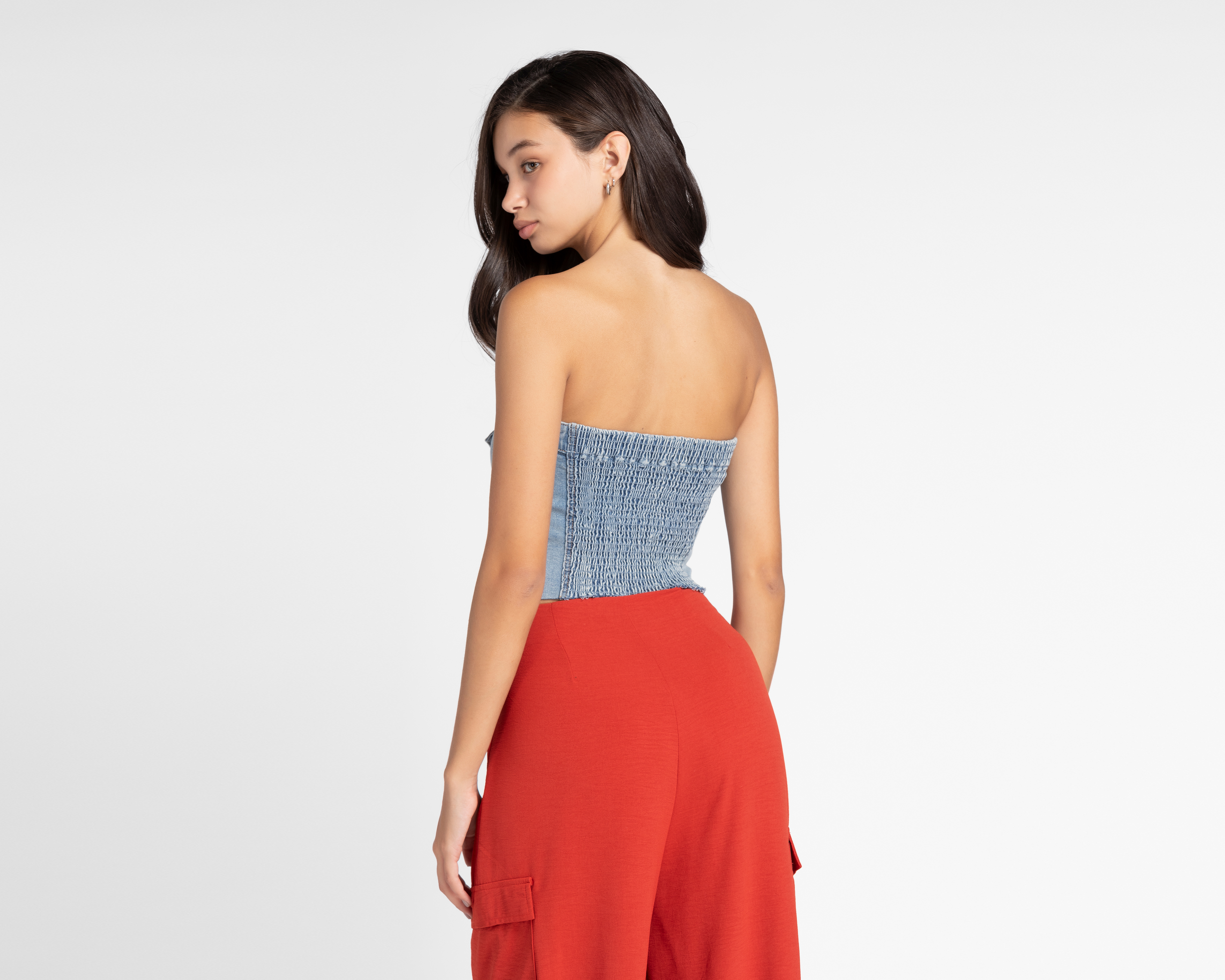 Foto 3 | Foto 3 | Blusa Refill de Mezclilla con Hombros Descubiertos