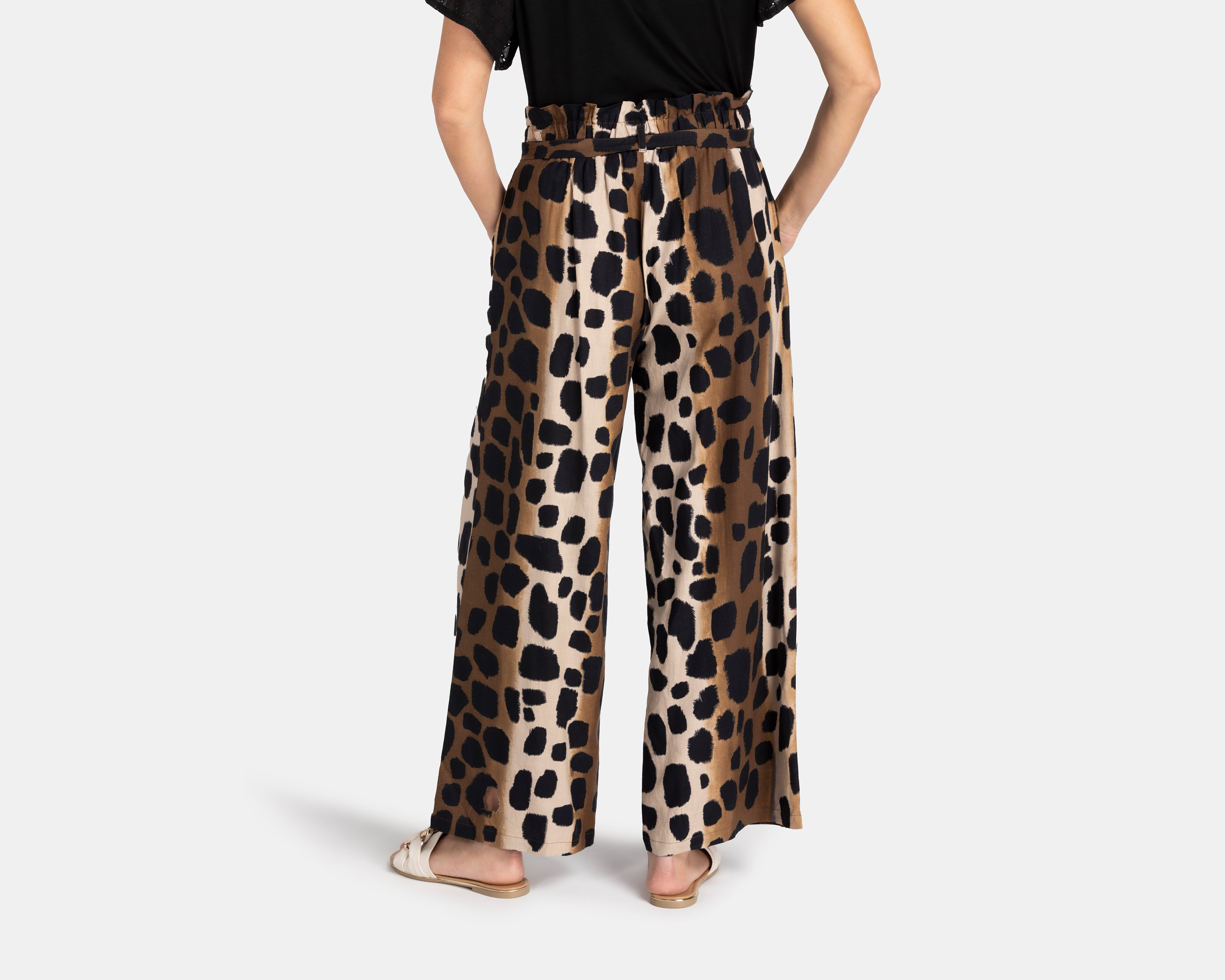 Foto 4 pulgar | Foto 3 | Pantalón Casual Sahara Animal Print