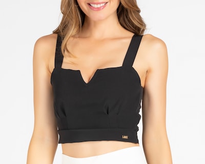 Foto 4 | Foto 4 | Crop Top Jennifer Lopez Negro con Tirantes