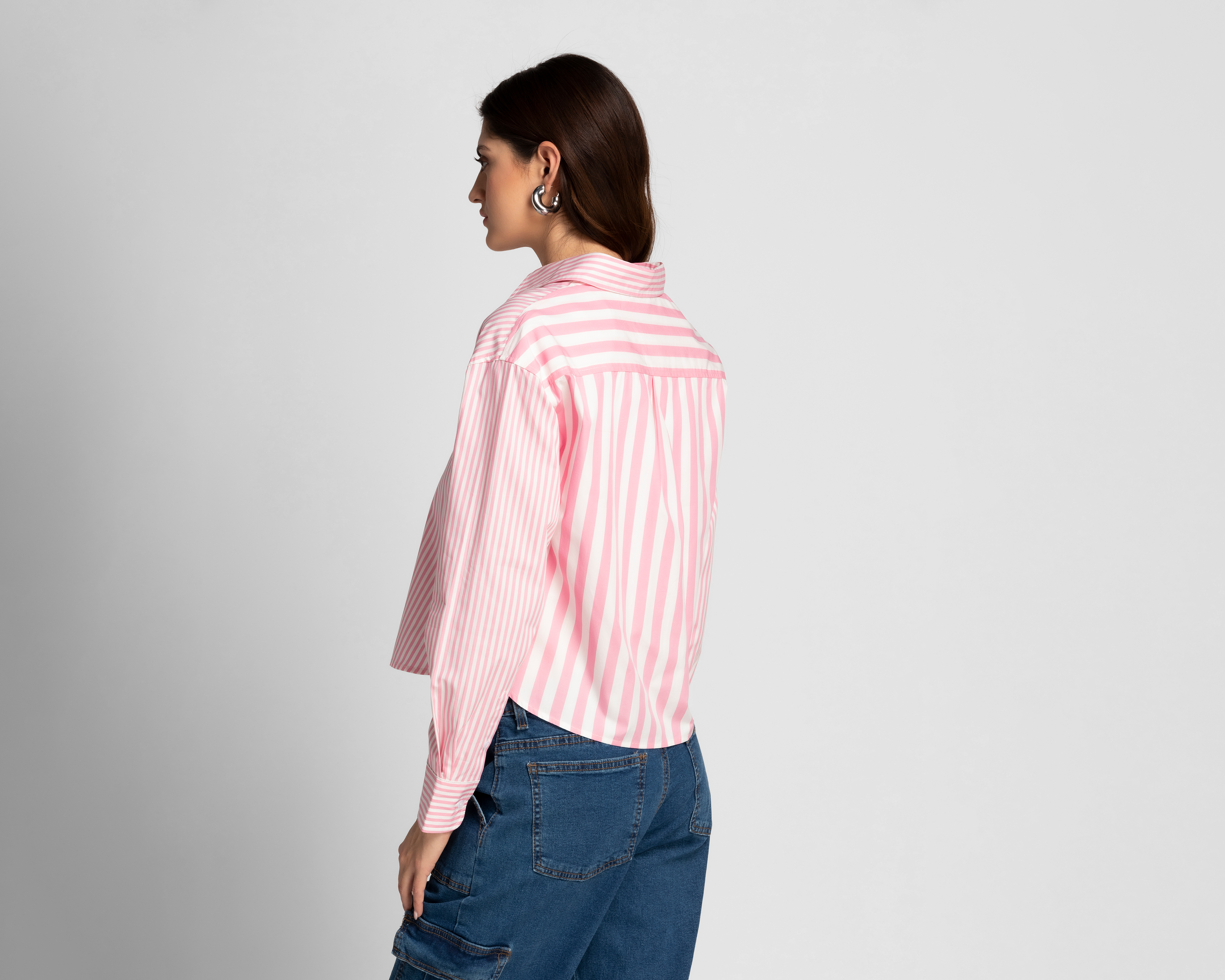 Foto 4 pulgar | Foto 3 | Blusa Refill Manga Larga a Rayas
