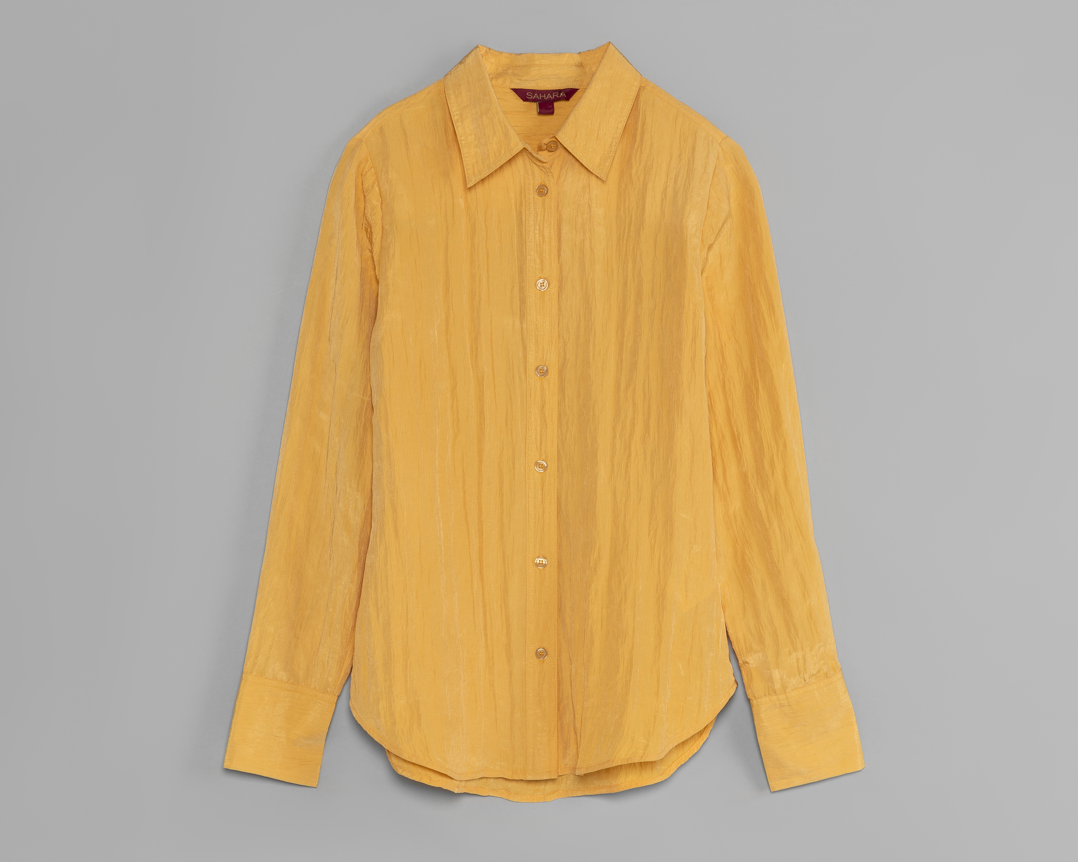 Foto 2 pulgar | Foto 1 | Blusa Sahara Manga Larga Amarilla