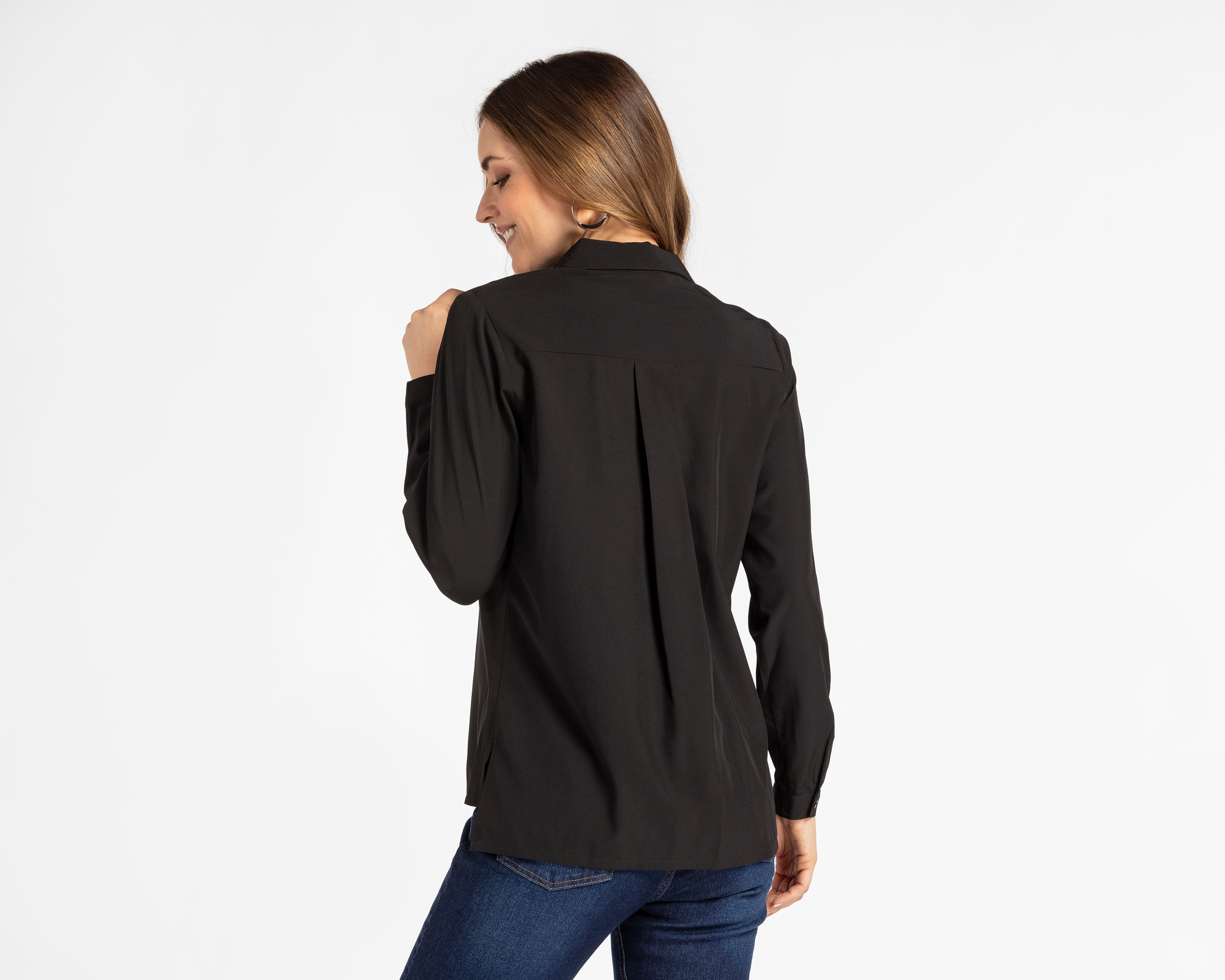 Foto 4 pulgar | Foto 3 | Blusa Manga Larga Sahara para Mujer