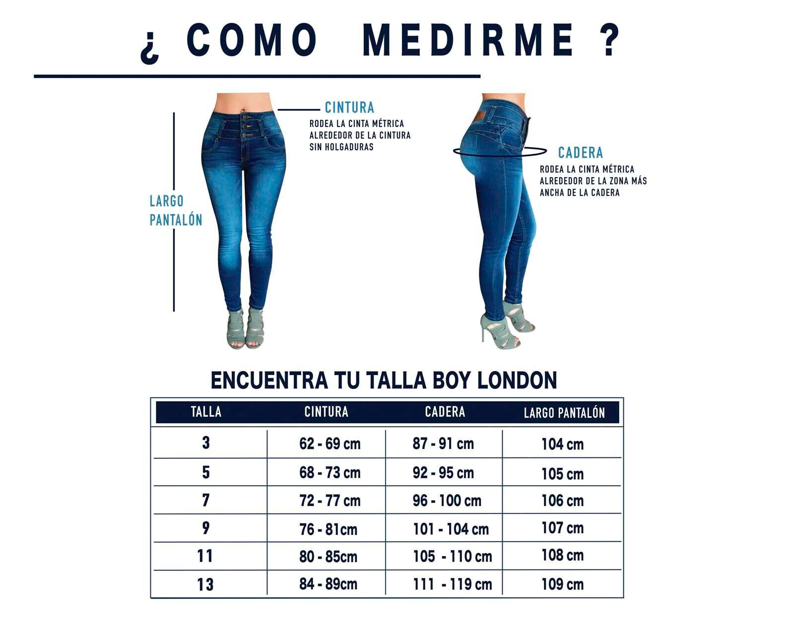 Foto 9 pulgar | Foto 8 | Jeans Push Up Boy London para Mujer