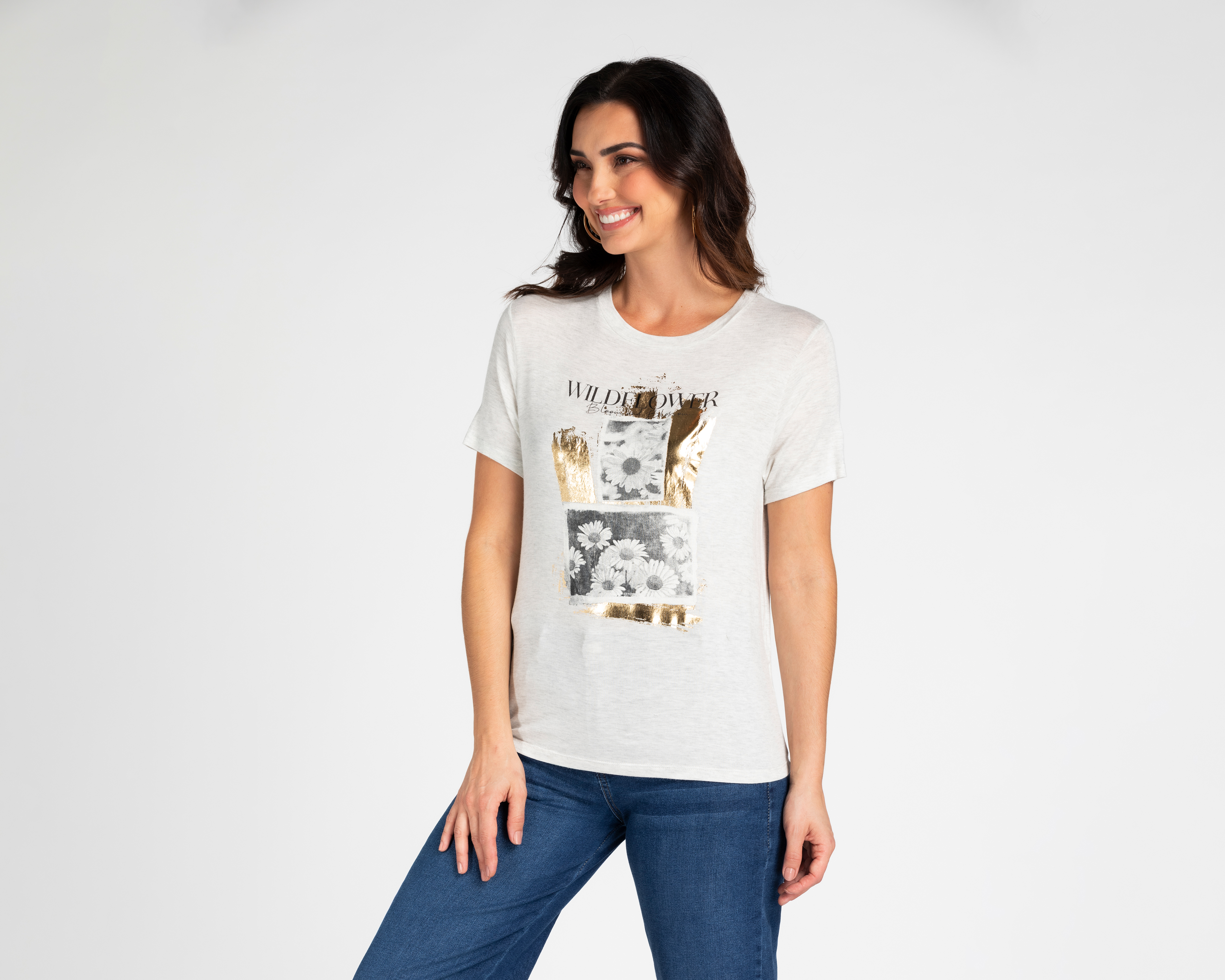 Foto 2 pulgar | Foto 1 | Playera Sahara Estampada para Mujer